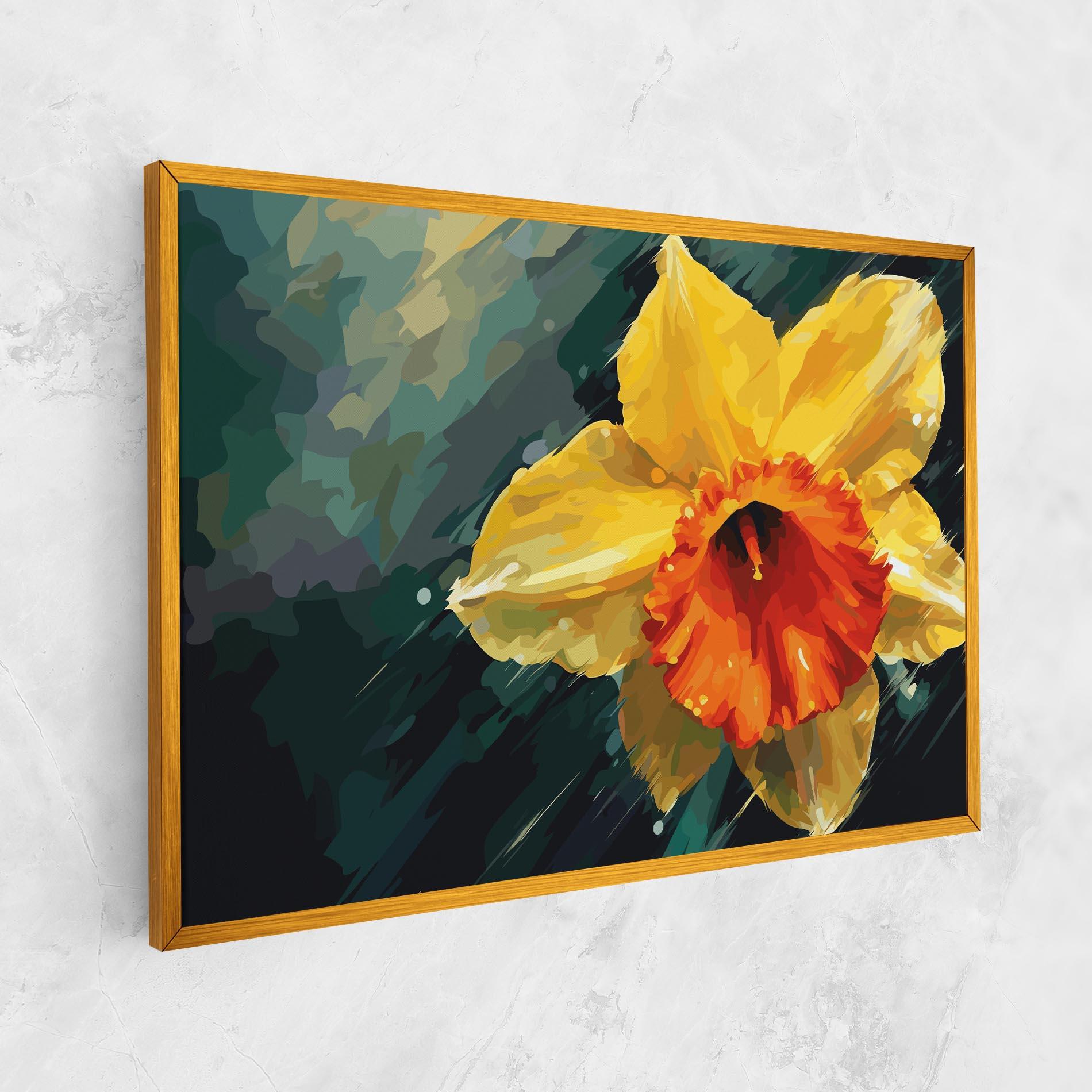 Vászonkép Yellow Flower Art mockup 1