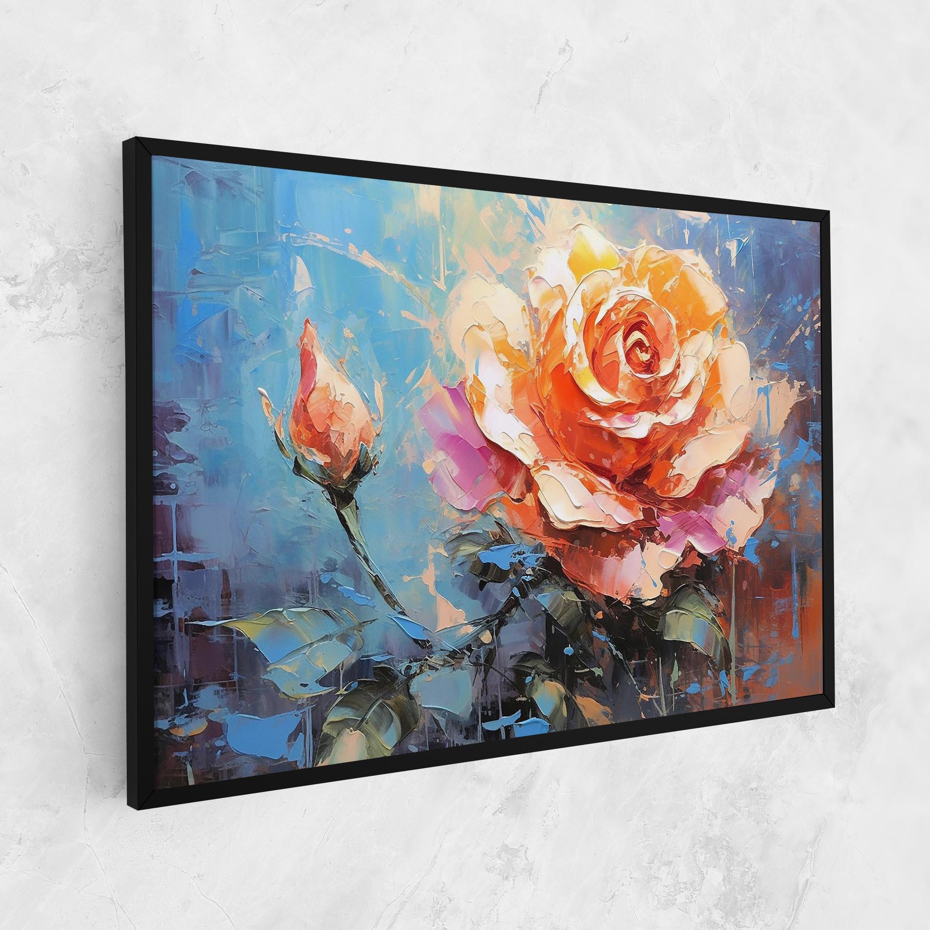 Vászonkép Pretty Pink Rose Art mockup 1