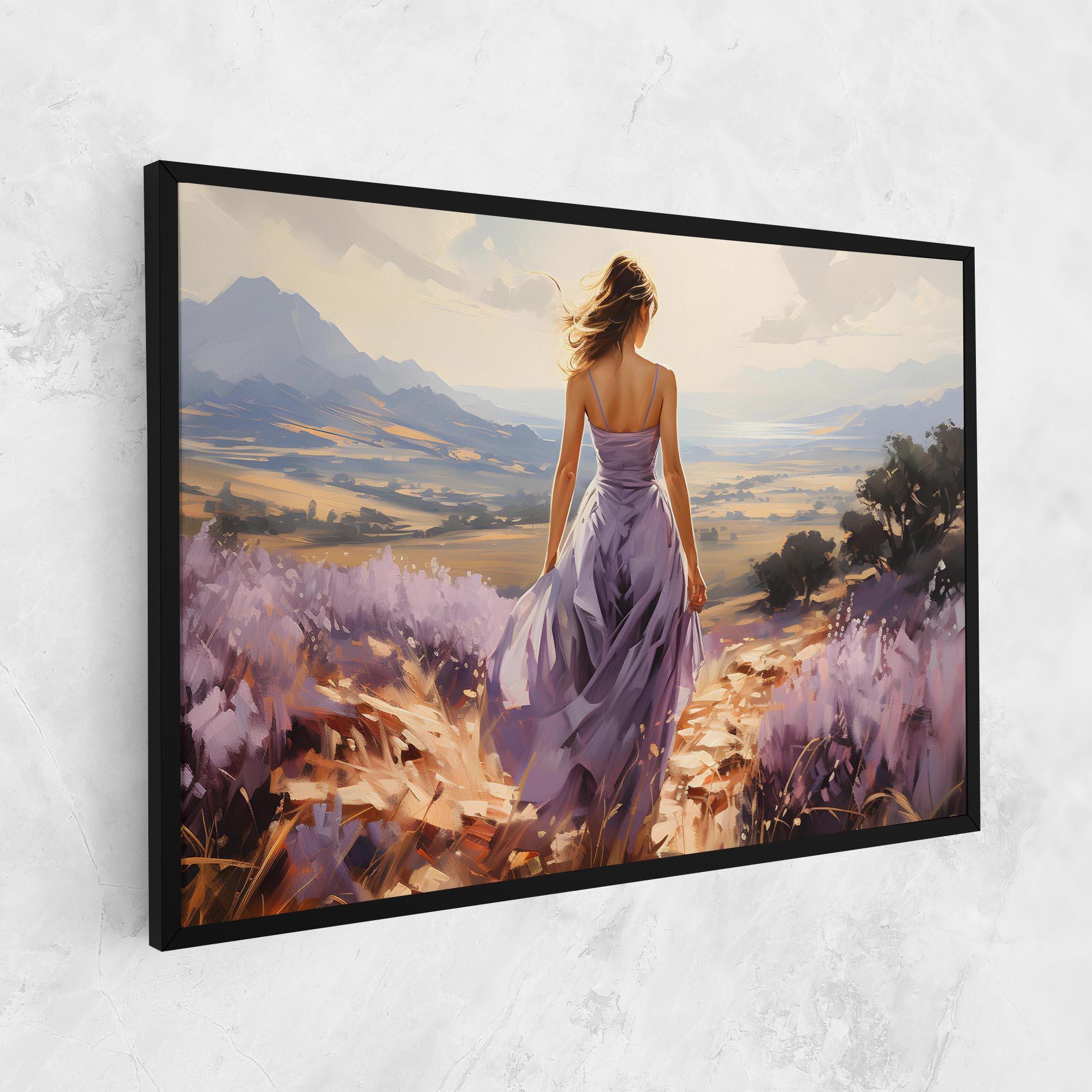 Vászonkép Purple Dress Woman mockup 1