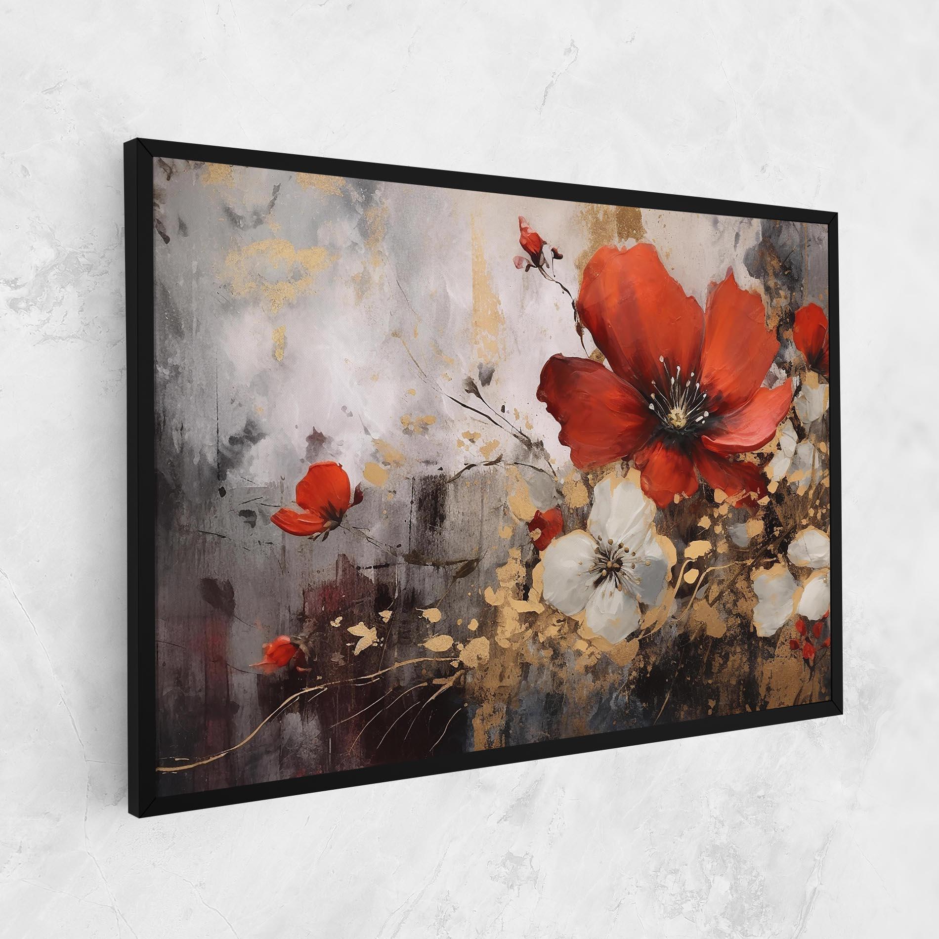 Vászonkép Red Poppy Painting mockup 1