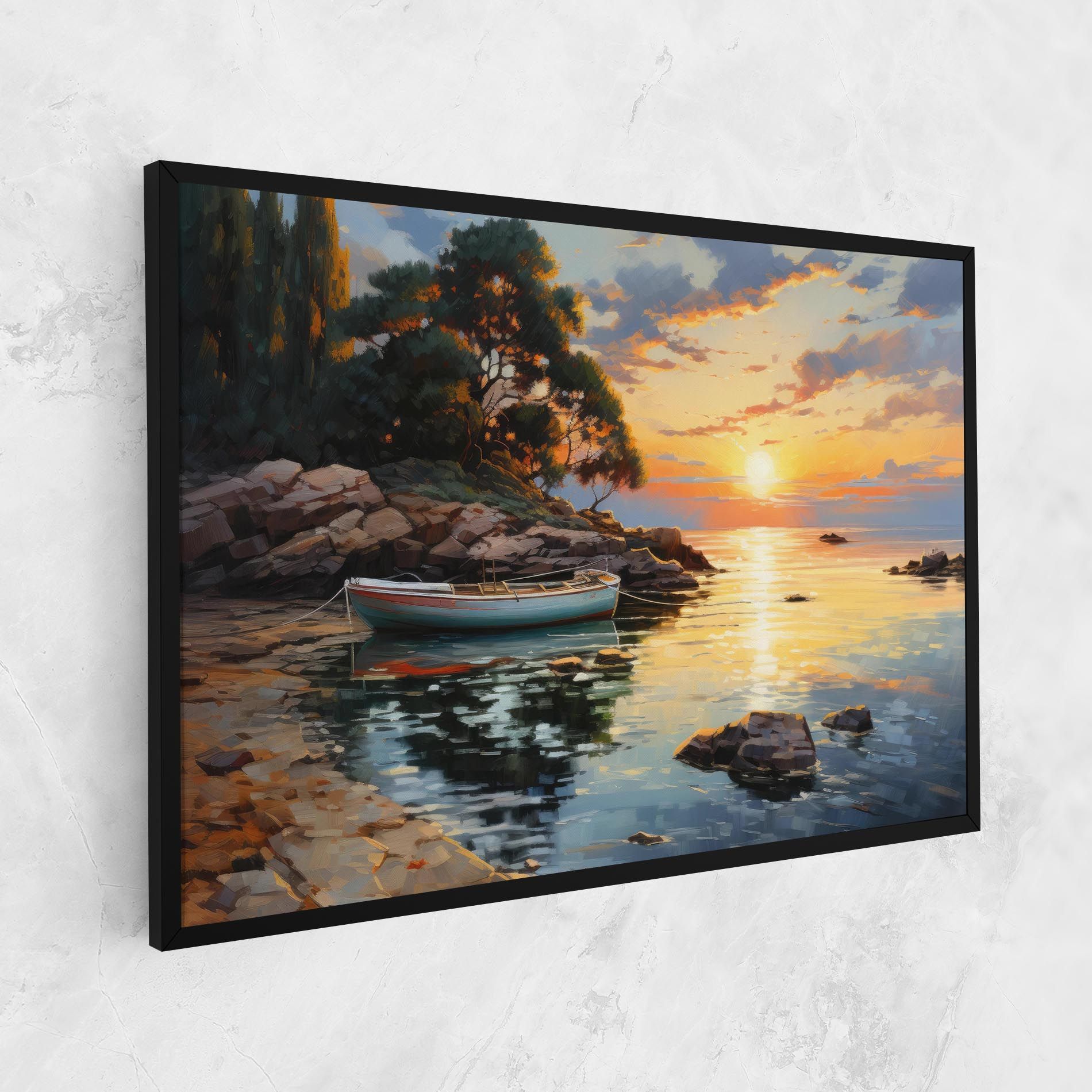 Sunset Sea Art mockup 1