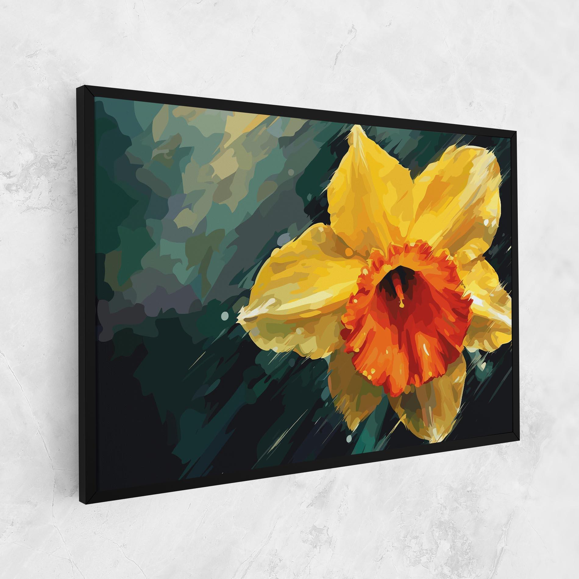 Vászonkép Yellow Flower Art mockup 1