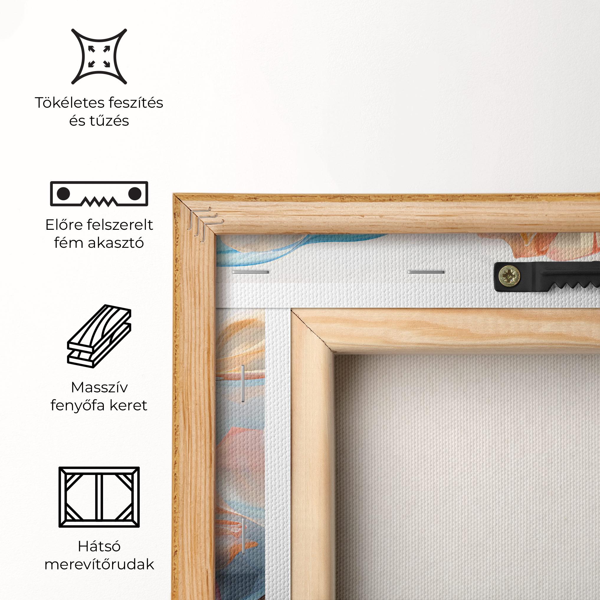 Vászonkép Pink Flowers Floating mockup 5