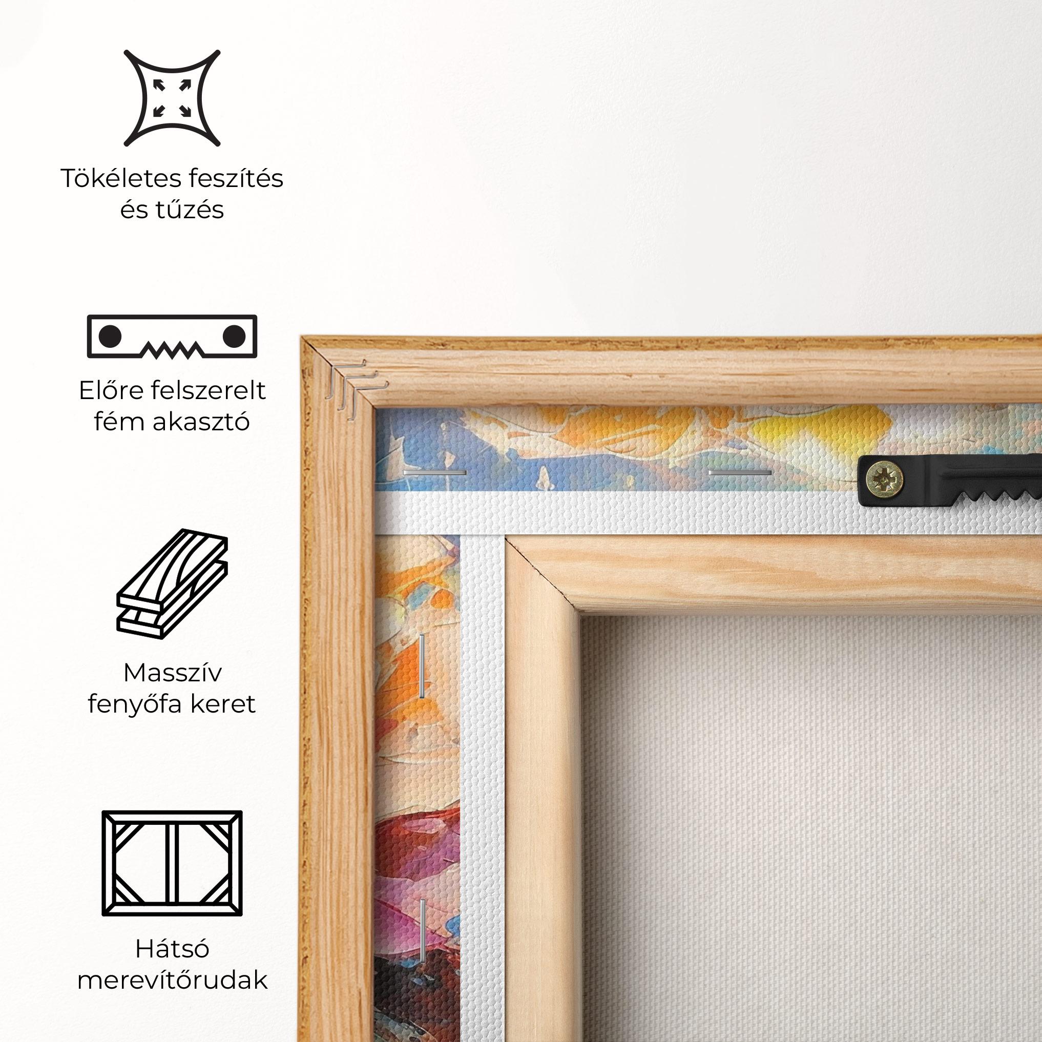 Vászonkép Pretty Pink Rose Art mockup 5