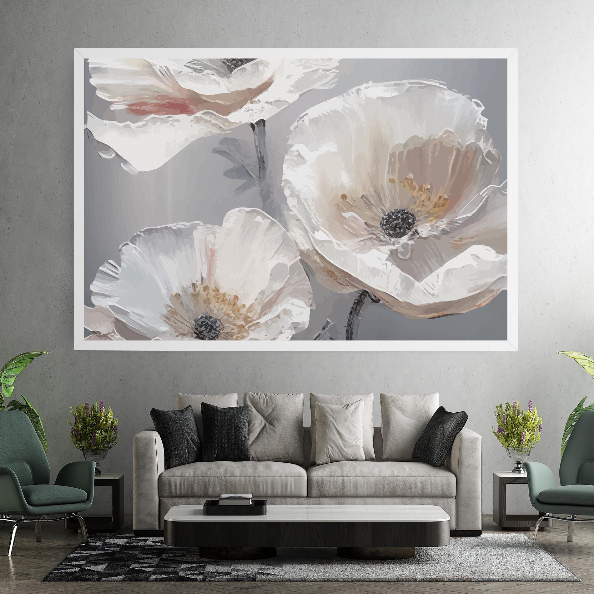 Vászonkép Cream Mix Flower mockup 7