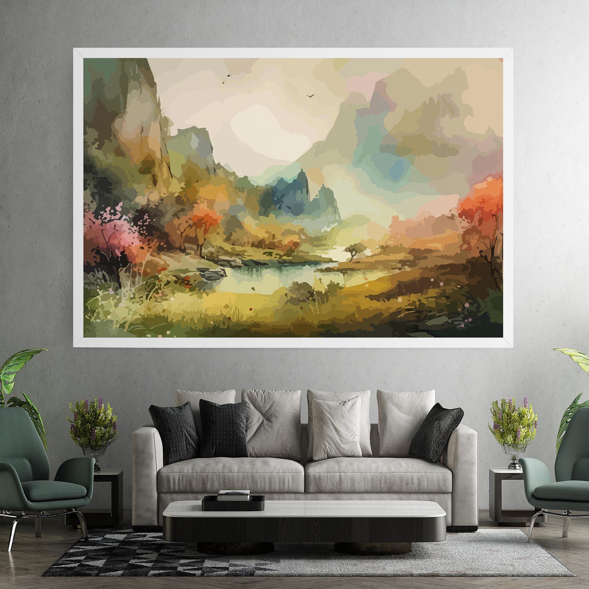Vászonkép Nature Painting mockup 7
