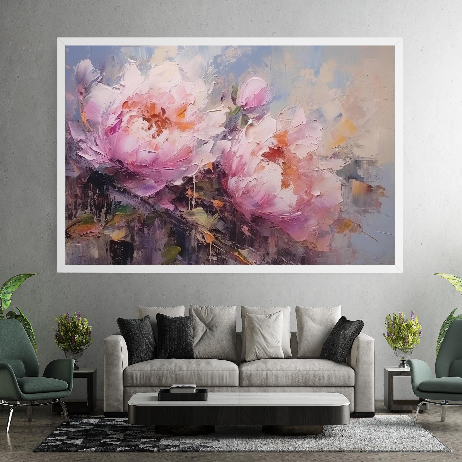 Vászonkép Peony Art mockup 7