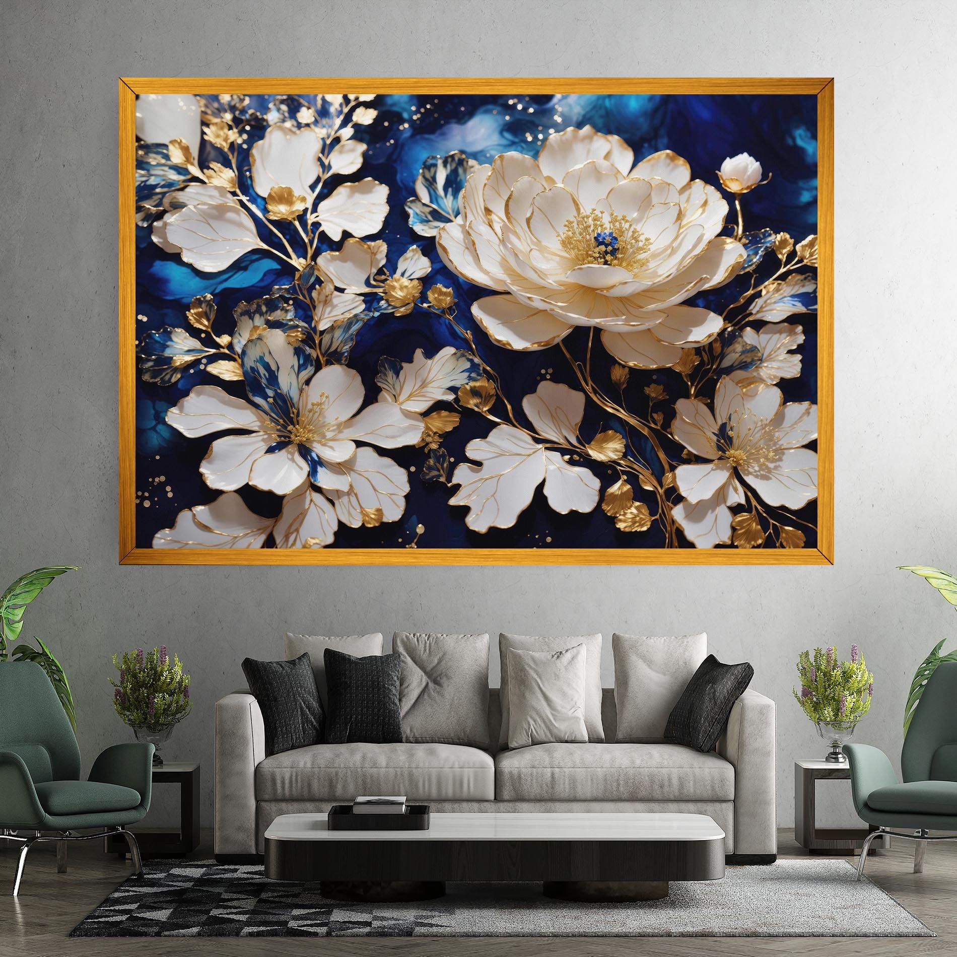 Beautiful Golden White Rose mockup 7