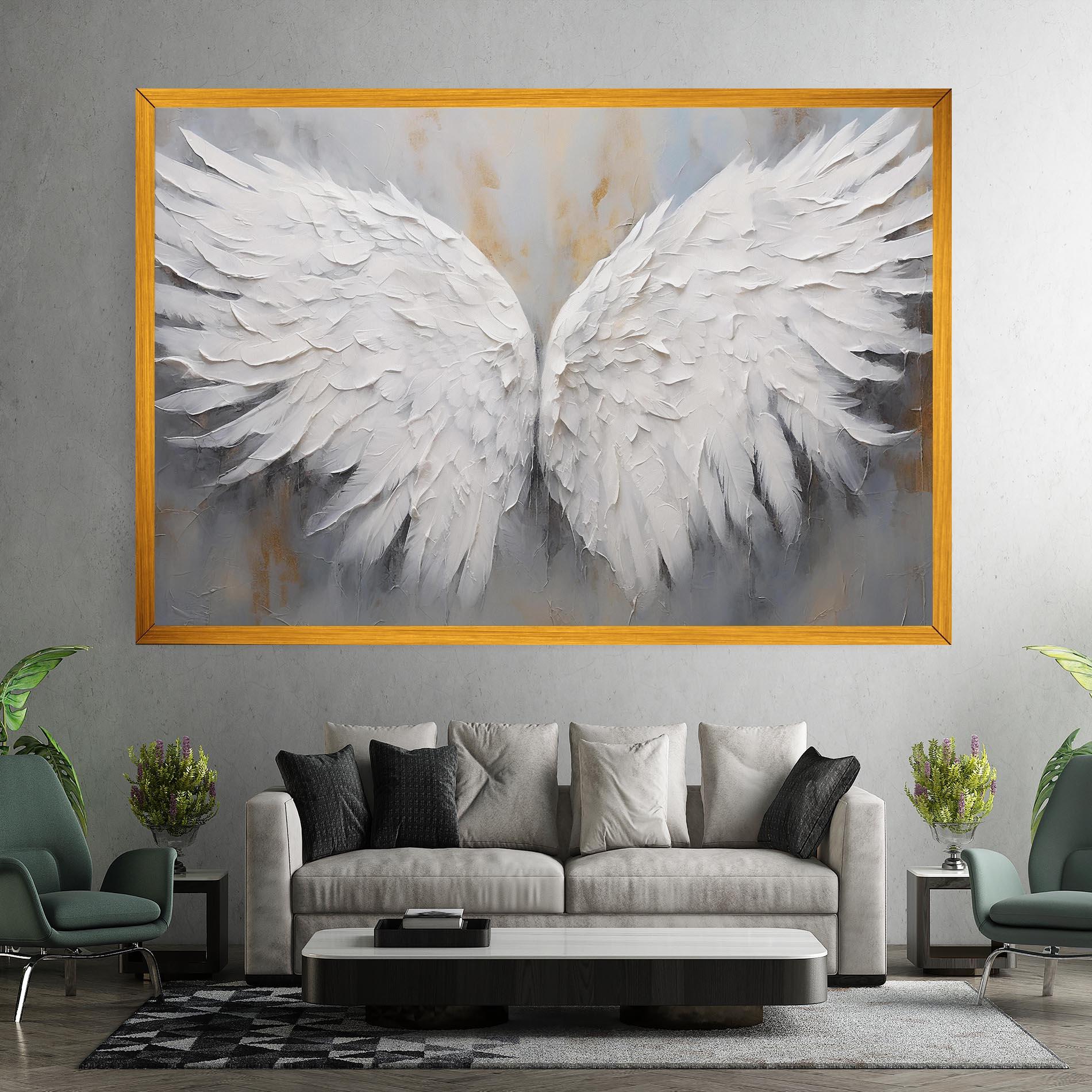 Vászonkép Pretty Angel Wings mockup 7