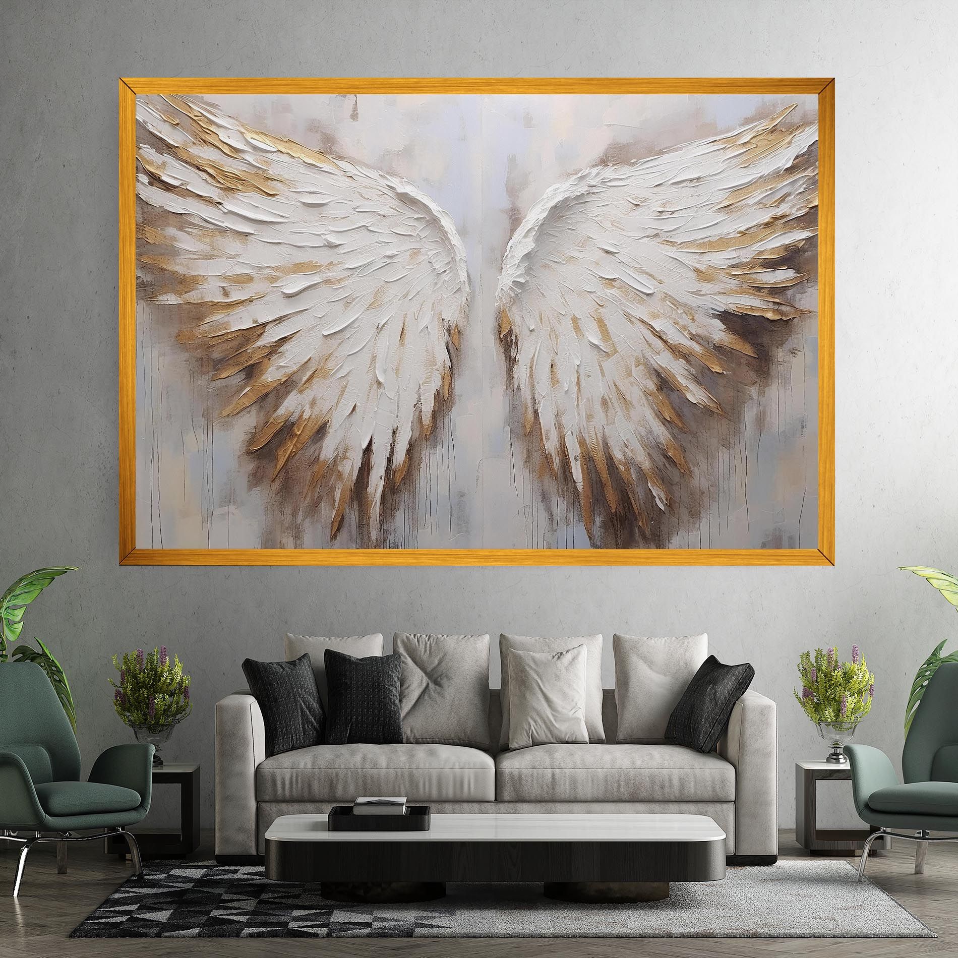 White Angel Wings mockup 7