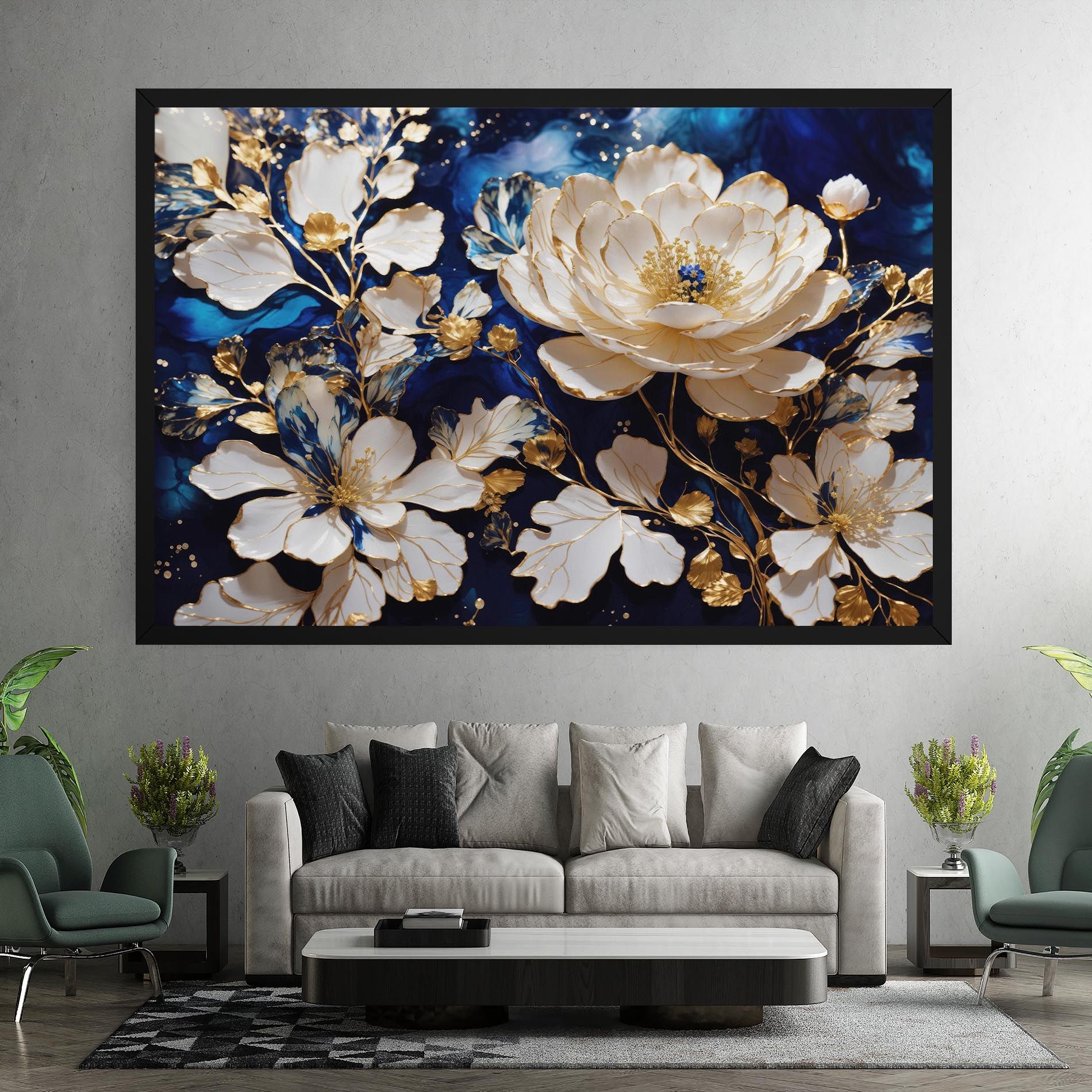 Beautiful Golden White Rose mockup 7