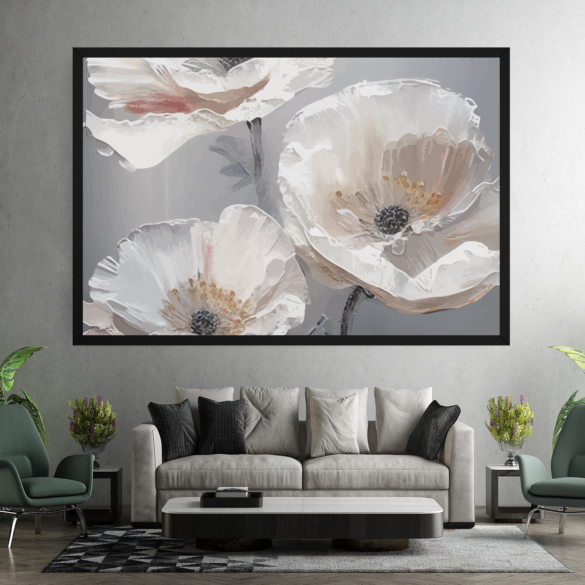 Vászonkép Cream Mix Flower mockup 7