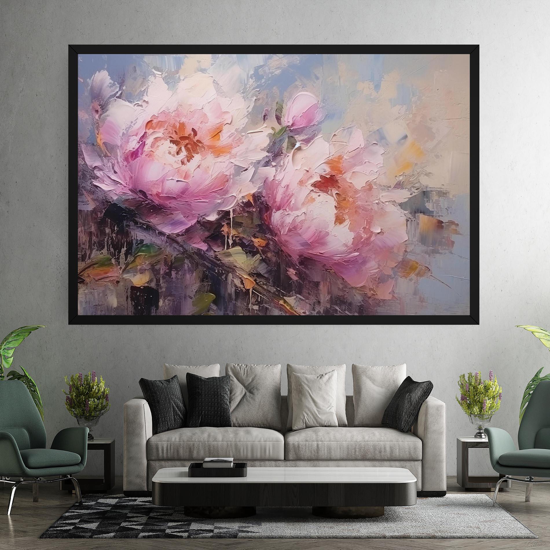 Vászonkép Peony Art mockup 7