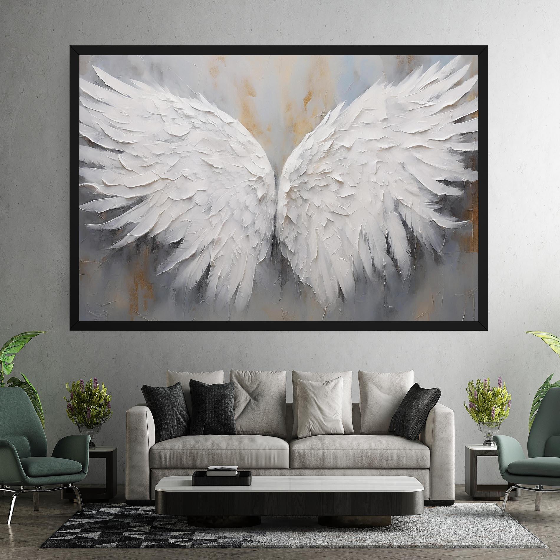 Vászonkép Pretty Angel Wings mockup 7