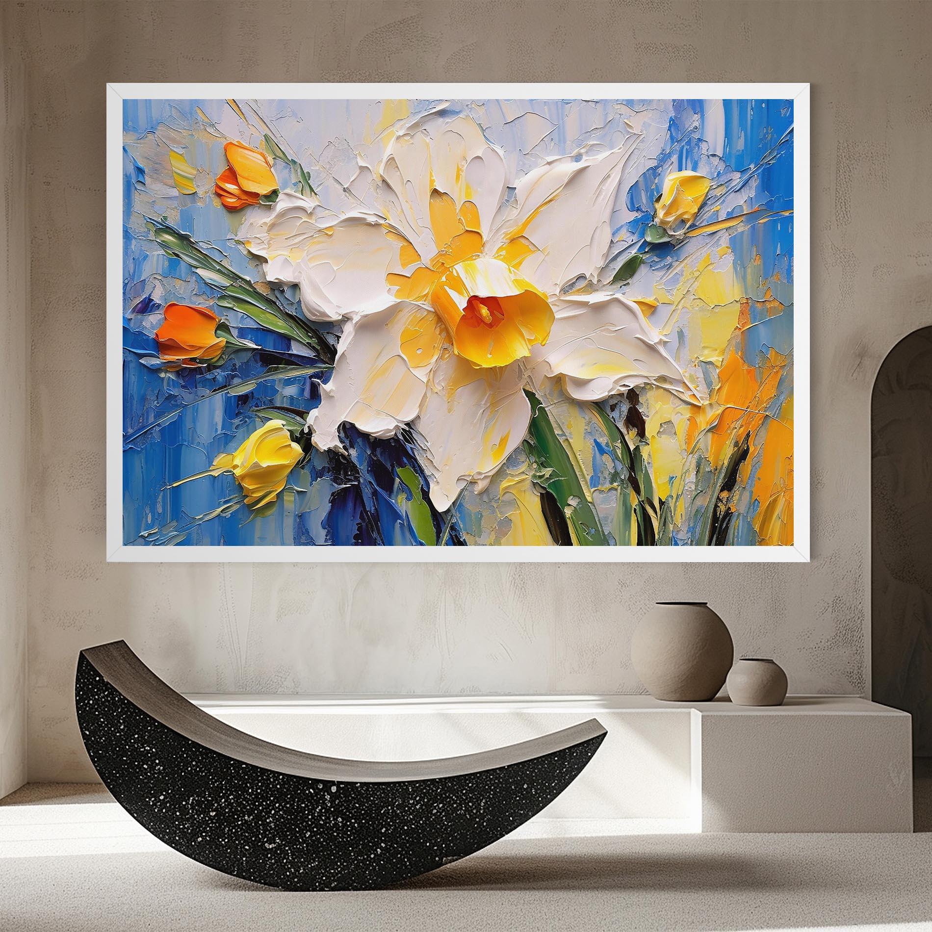 Vászonkép Abstract Flower Art mockup 8