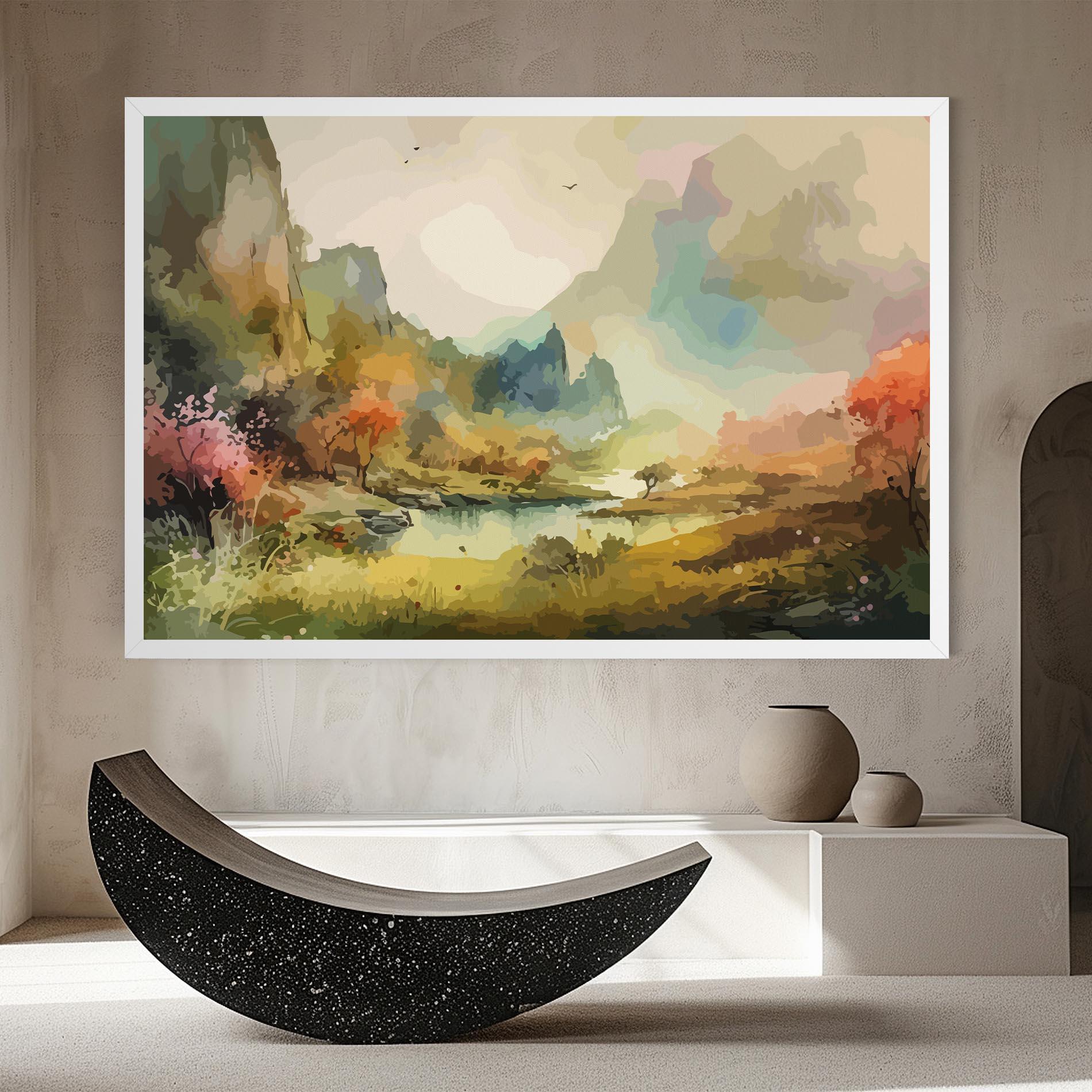 Vászonkép Nature Painting mockup 8