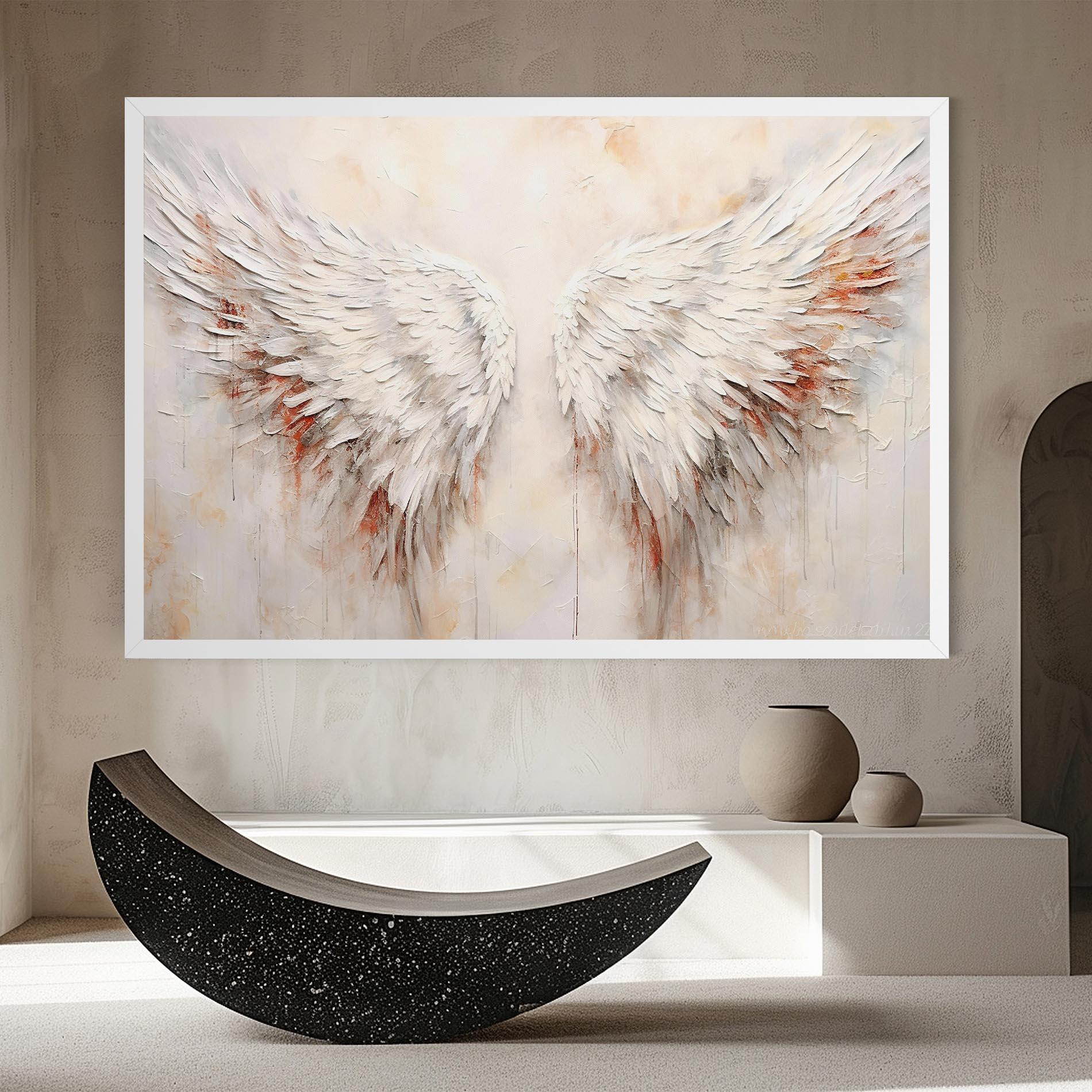 Vászonkép White Bloody Wings mockup 8