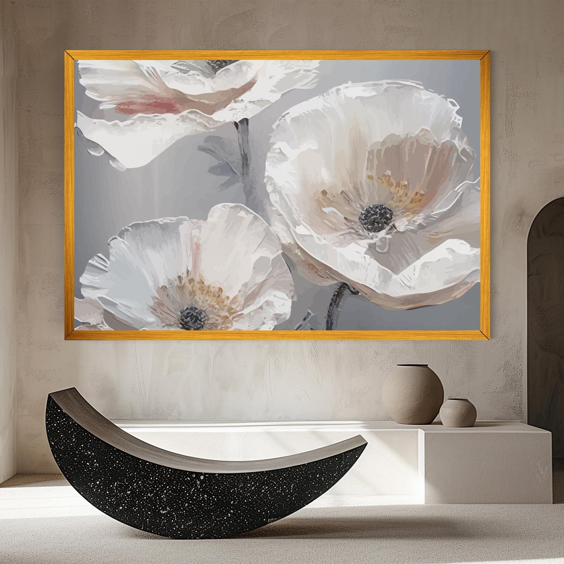 Vászonkép Cream Mix Flower mockup 8