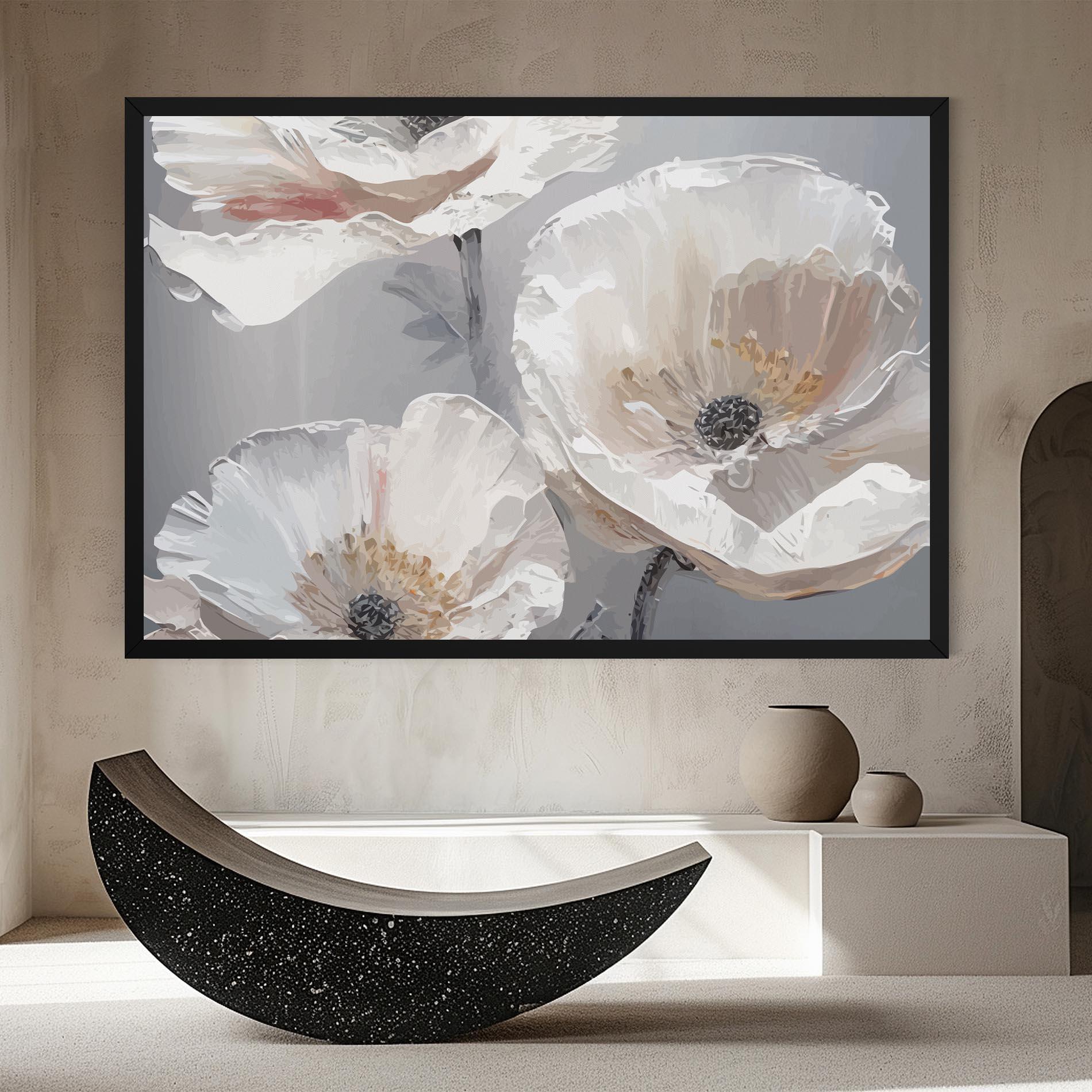 Vászonkép Cream Mix Flower mockup 8