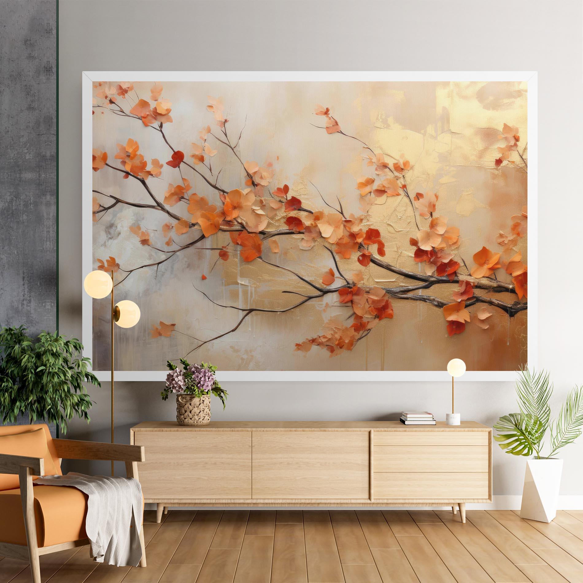 Vászonkép Autumn Nature Art mockup 9