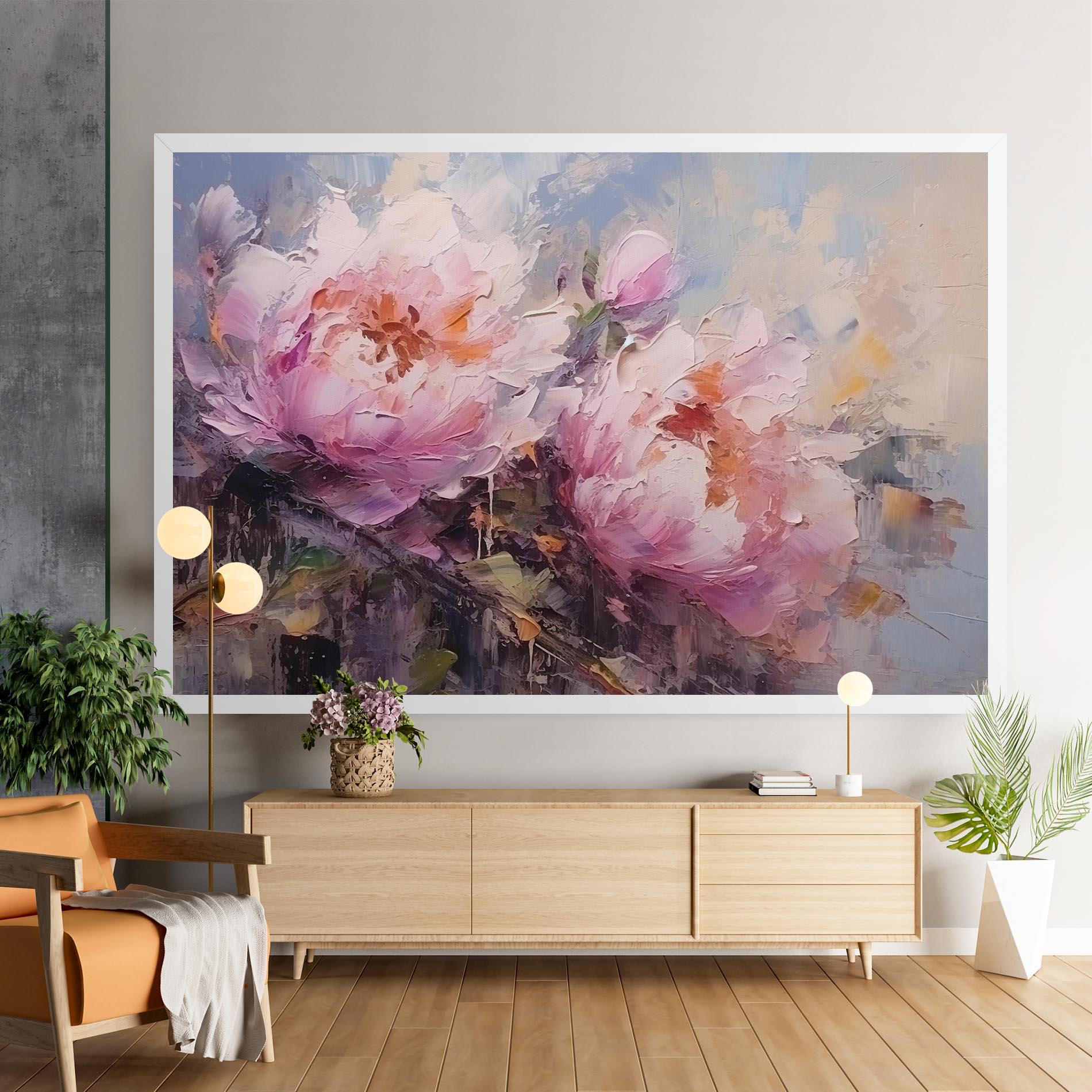 Vászonkép Peony Art mockup 9