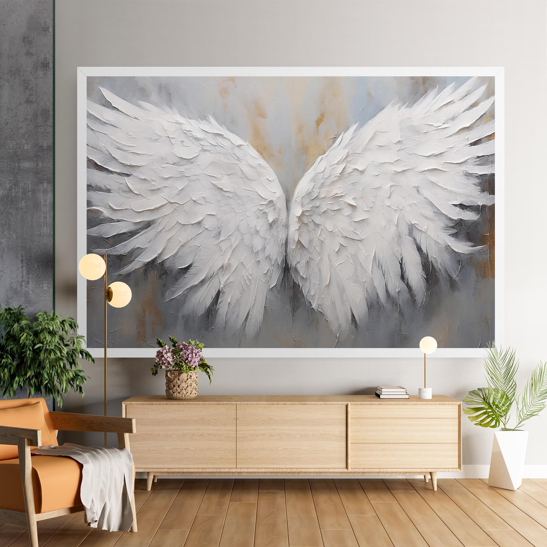 Vászonkép Pretty Angel Wings mockup 9