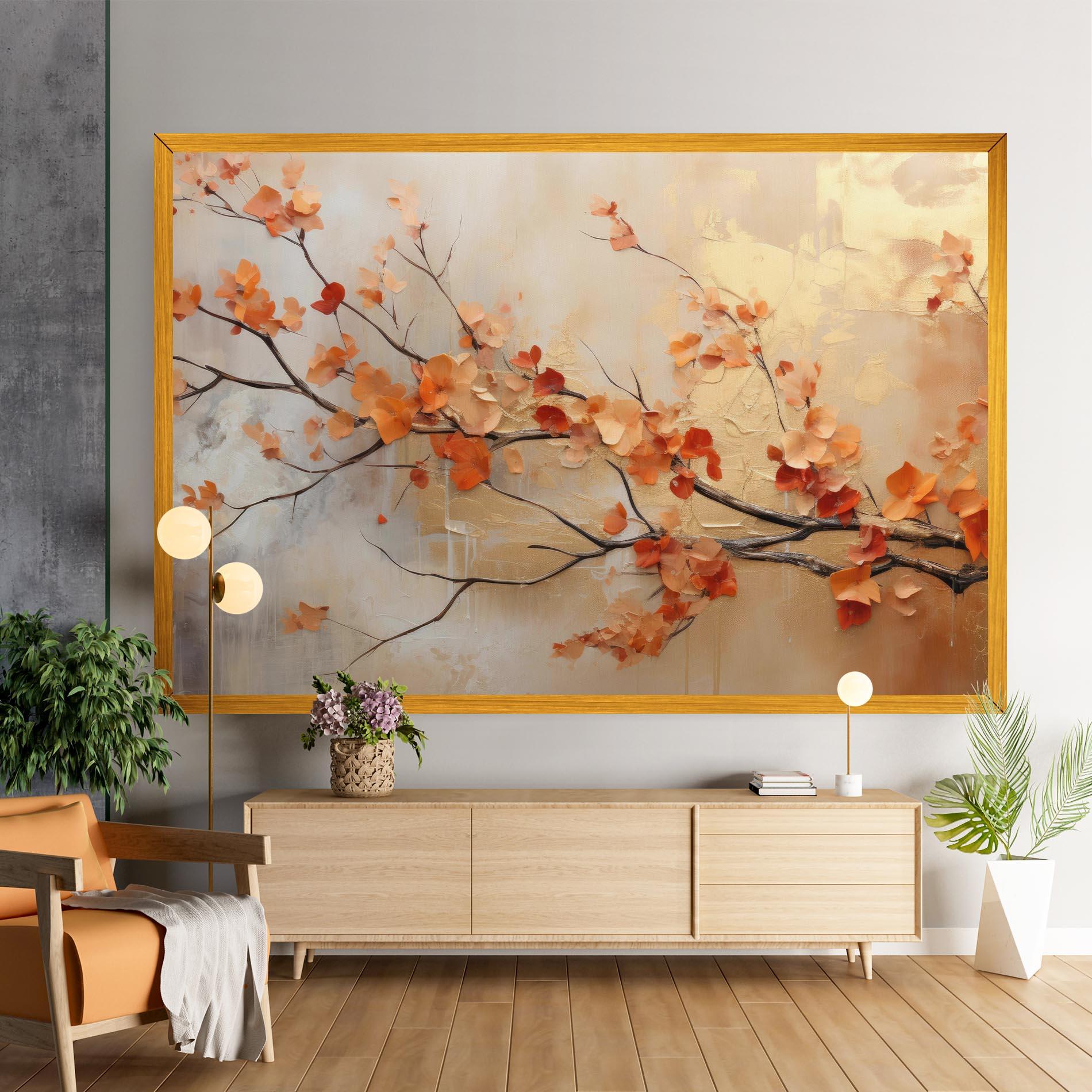 Vászonkép Autumn Nature Art mockup 9