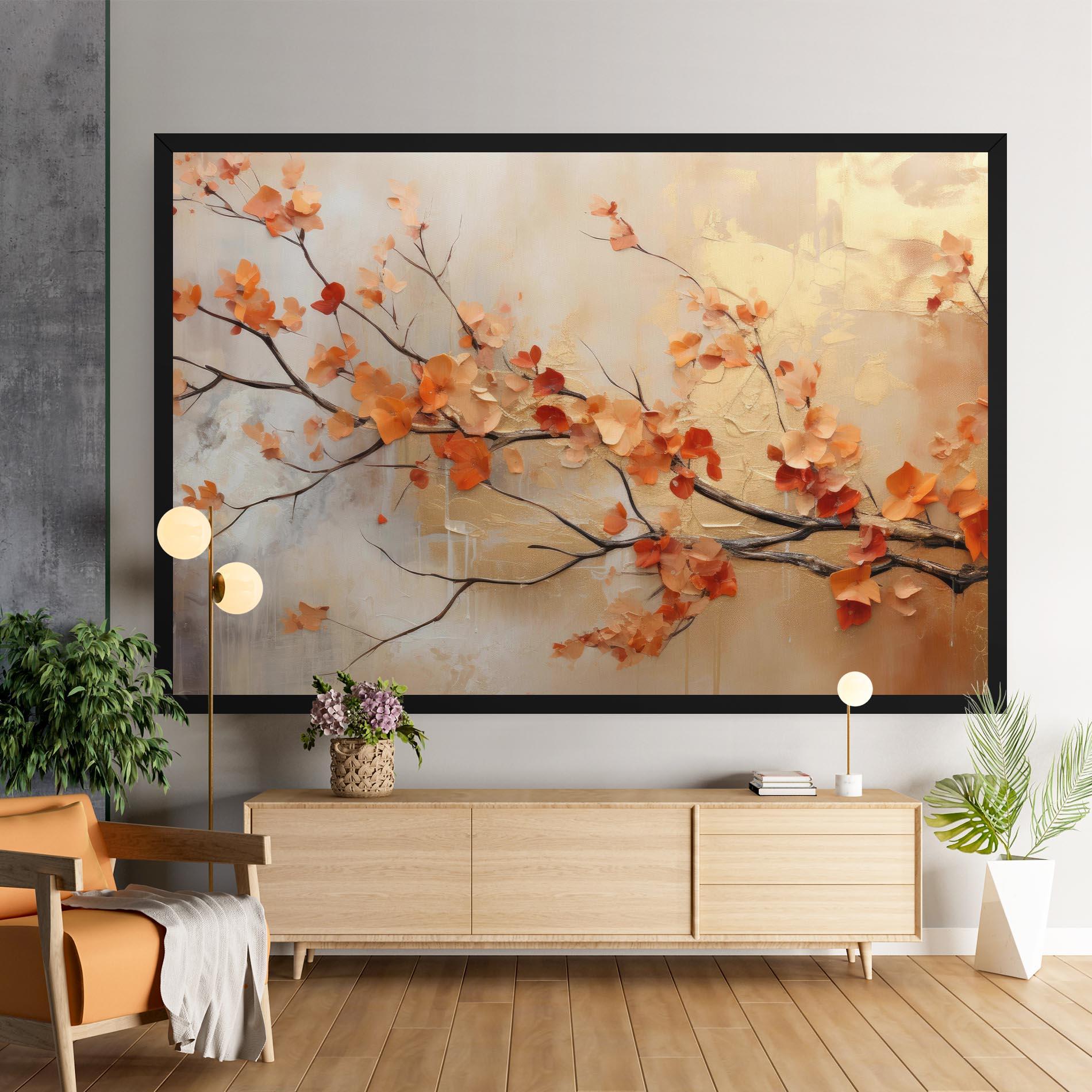 Vászonkép Autumn Nature Art mockup 9