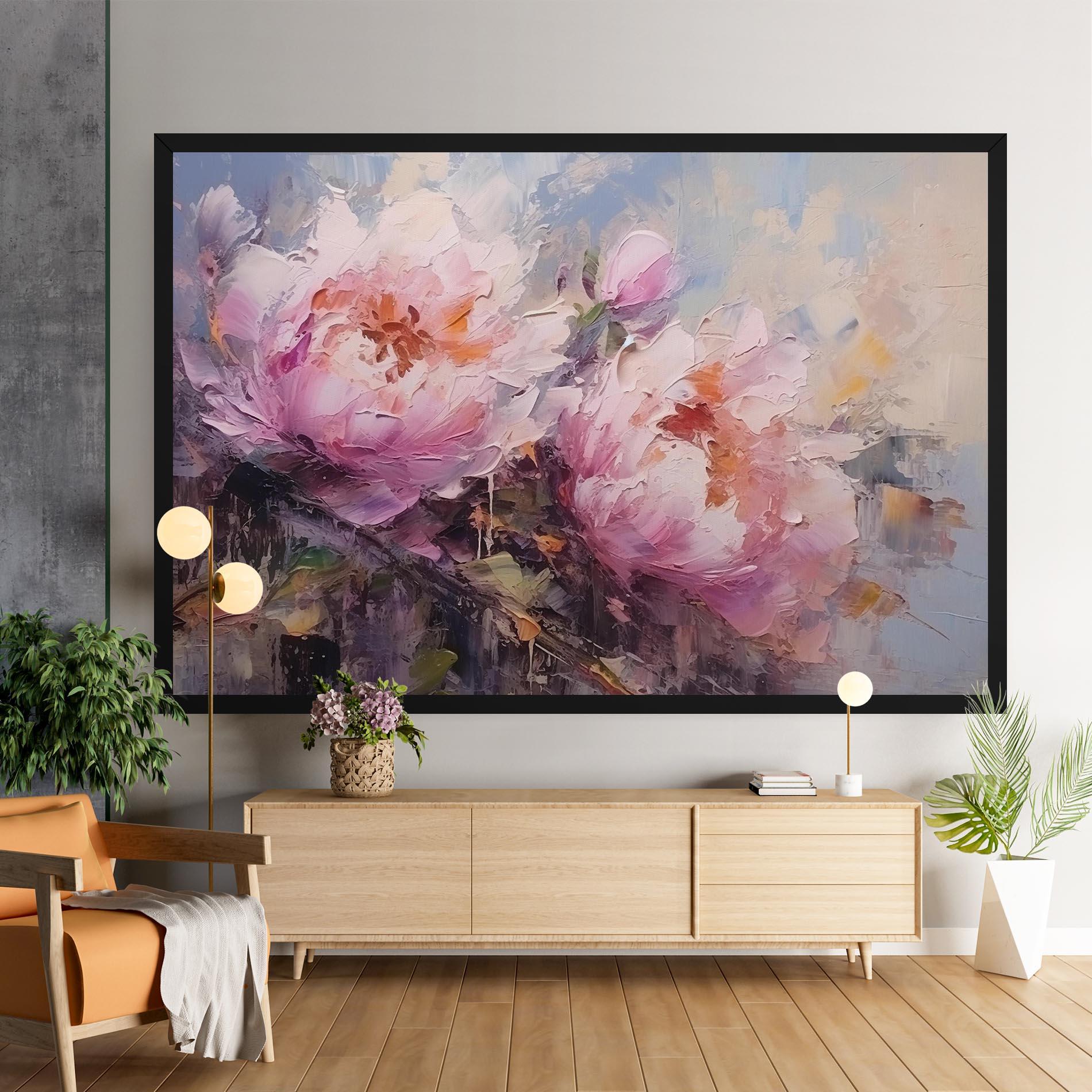 Vászonkép Peony Art mockup 9