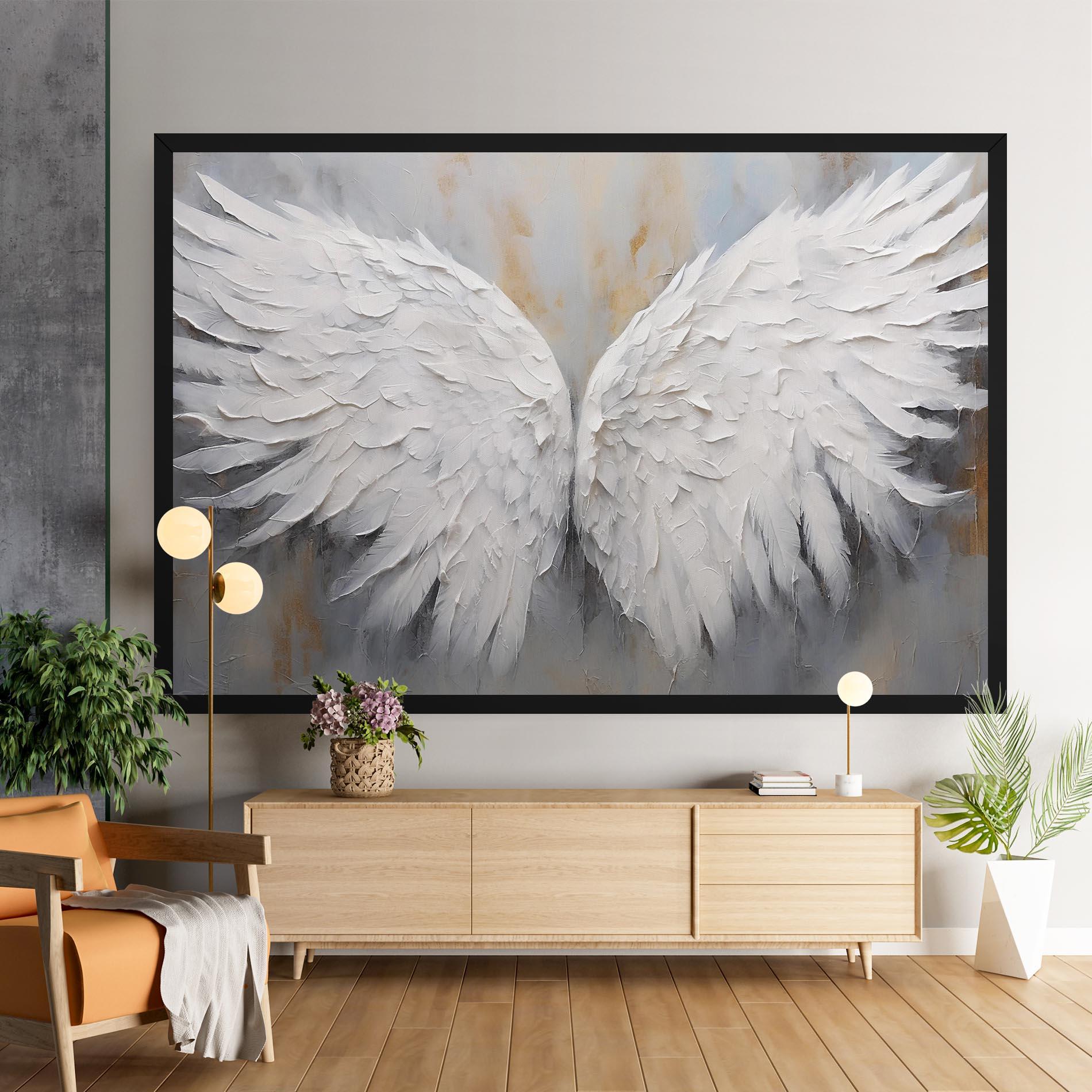 Vászonkép Pretty Angel Wings mockup 9