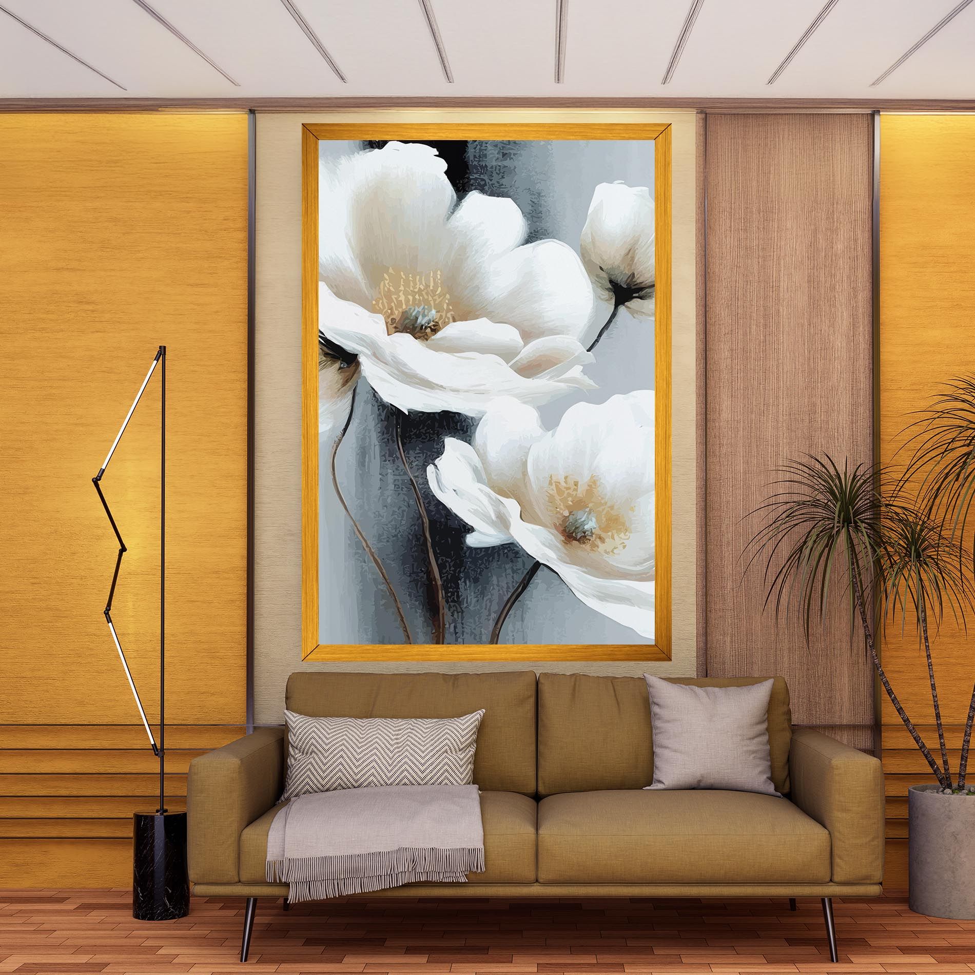 Paint Texture Flower mockup 9