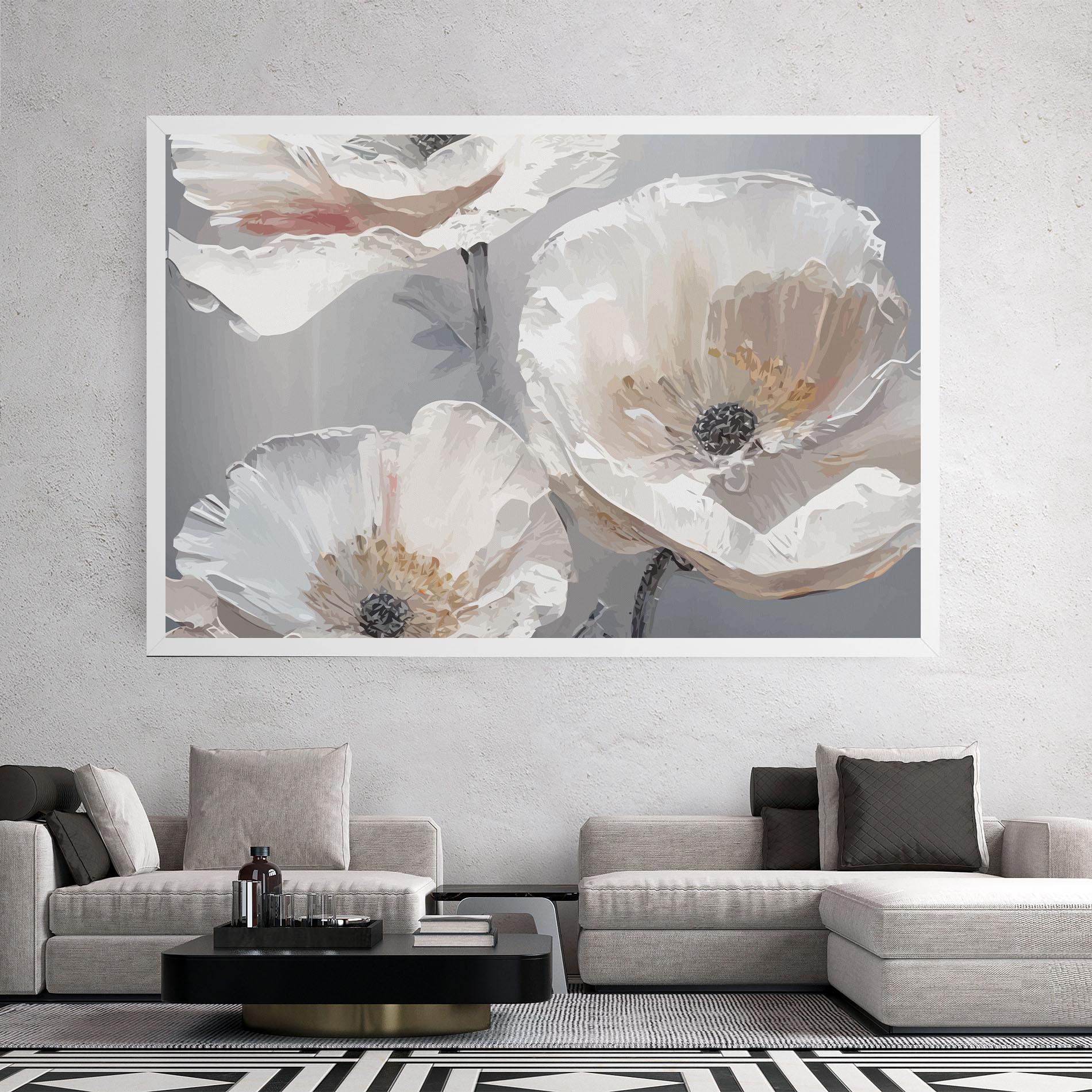 Vászonkép Cream Mix Flower mockup 2