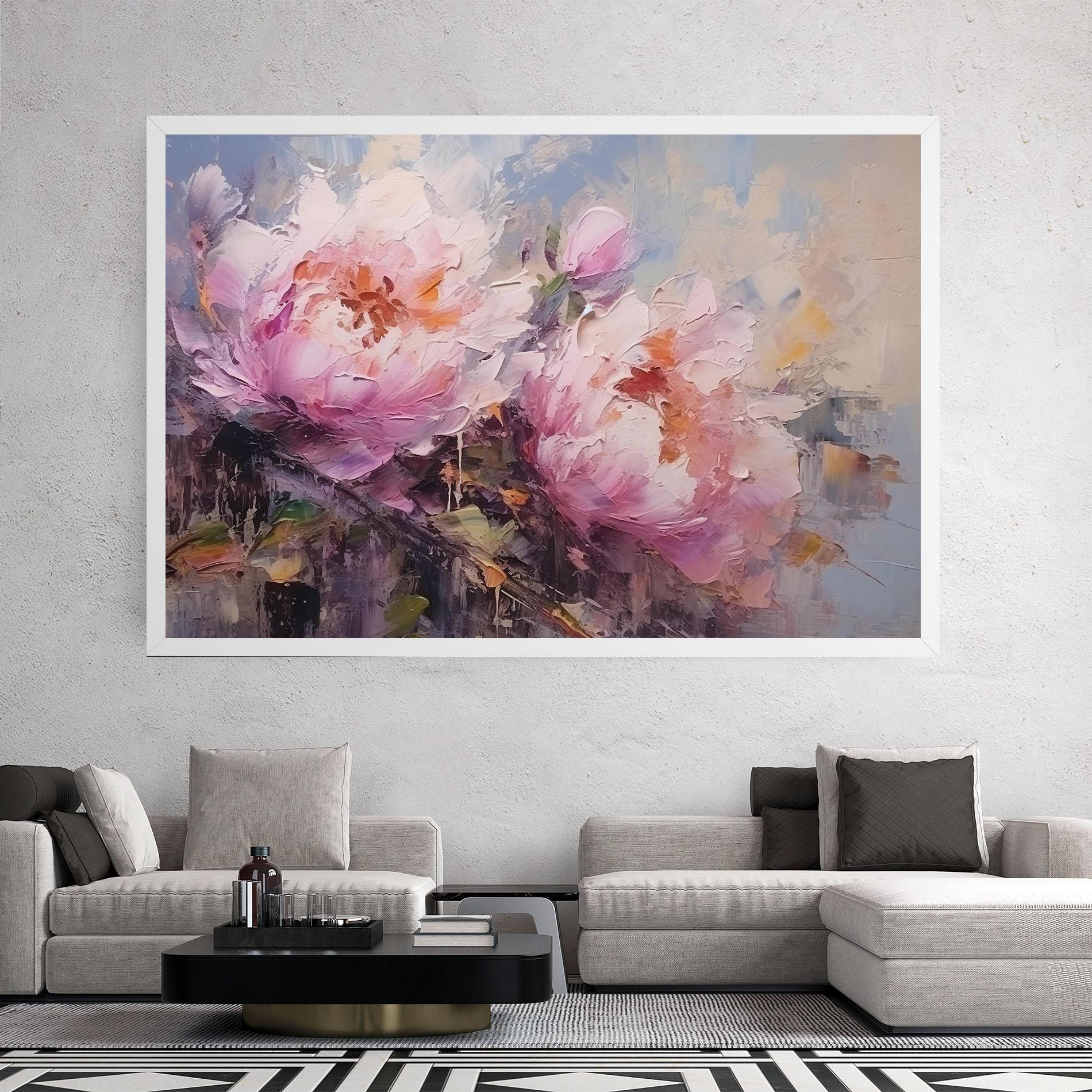Vászonkép Peony Art mockup 2
