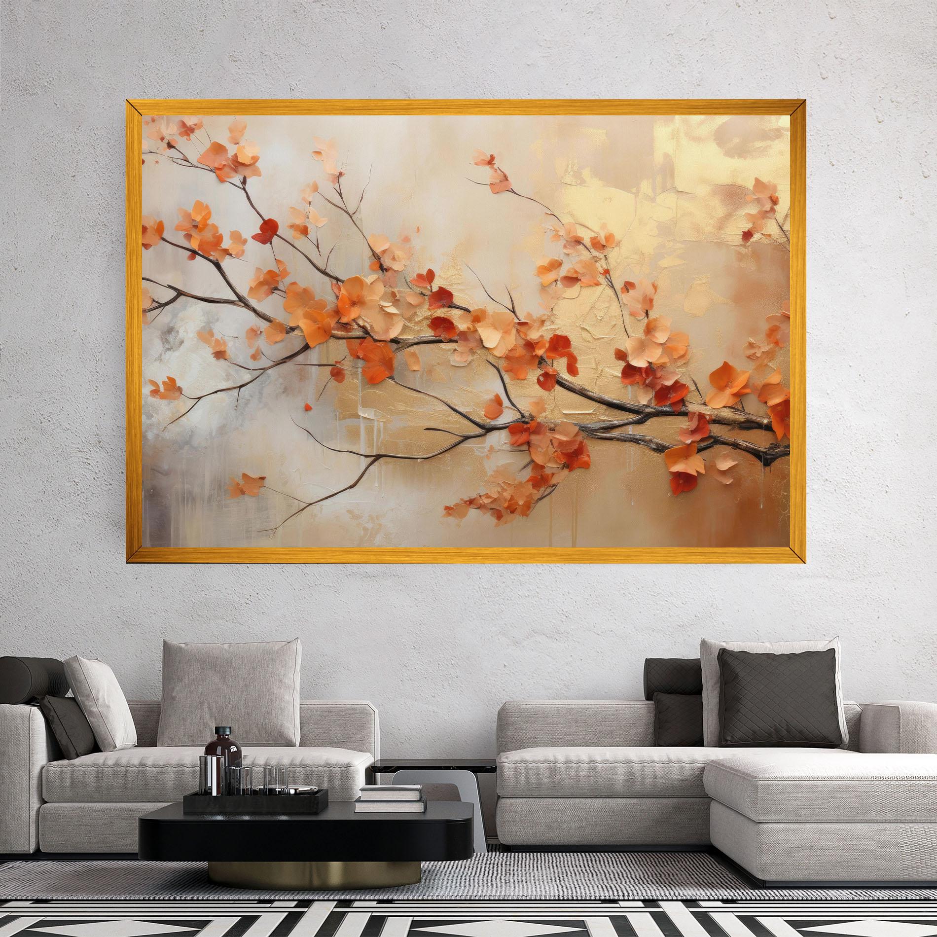 Vászonkép Autumn Nature Art mockup 2