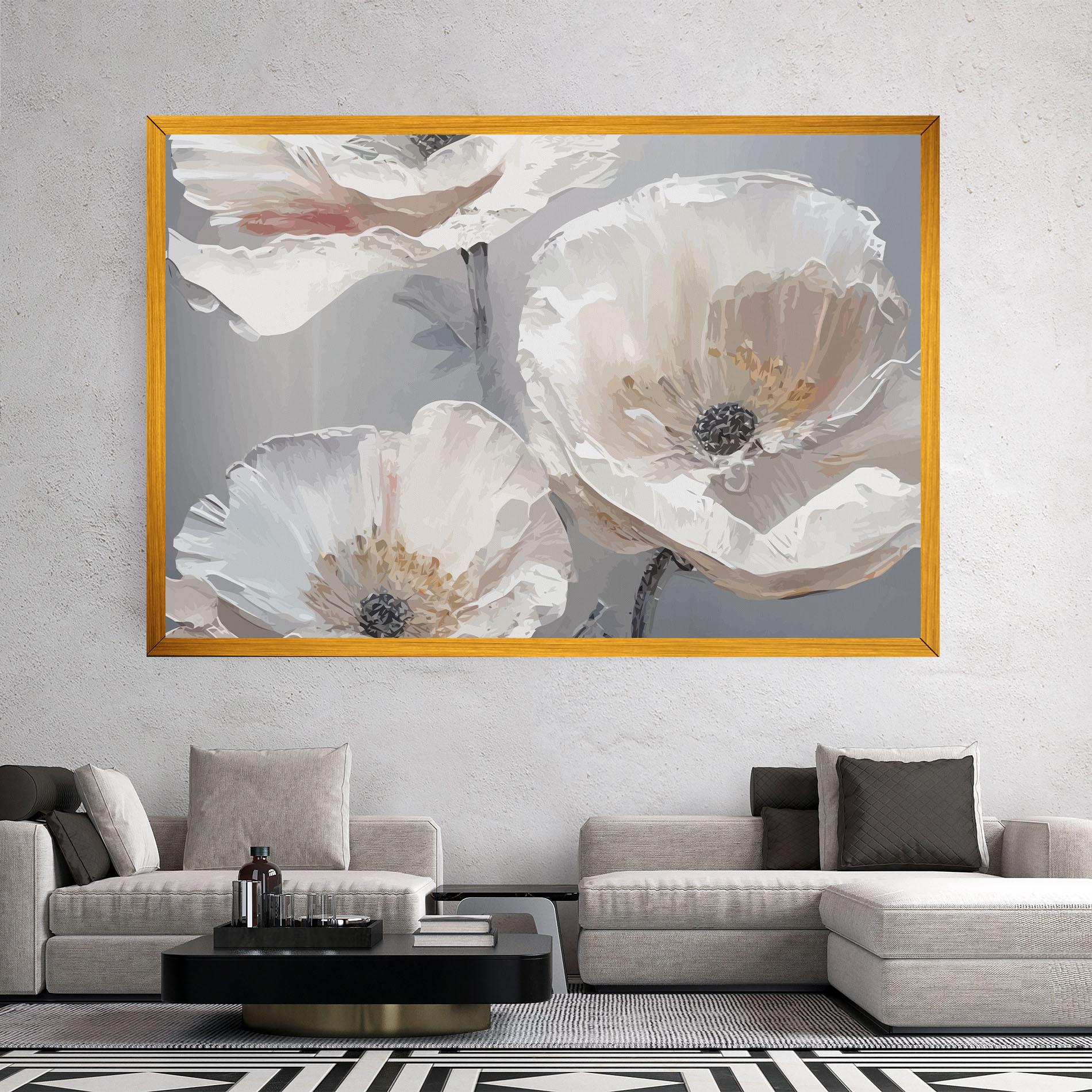 Vászonkép Cream Mix Flower mockup 2