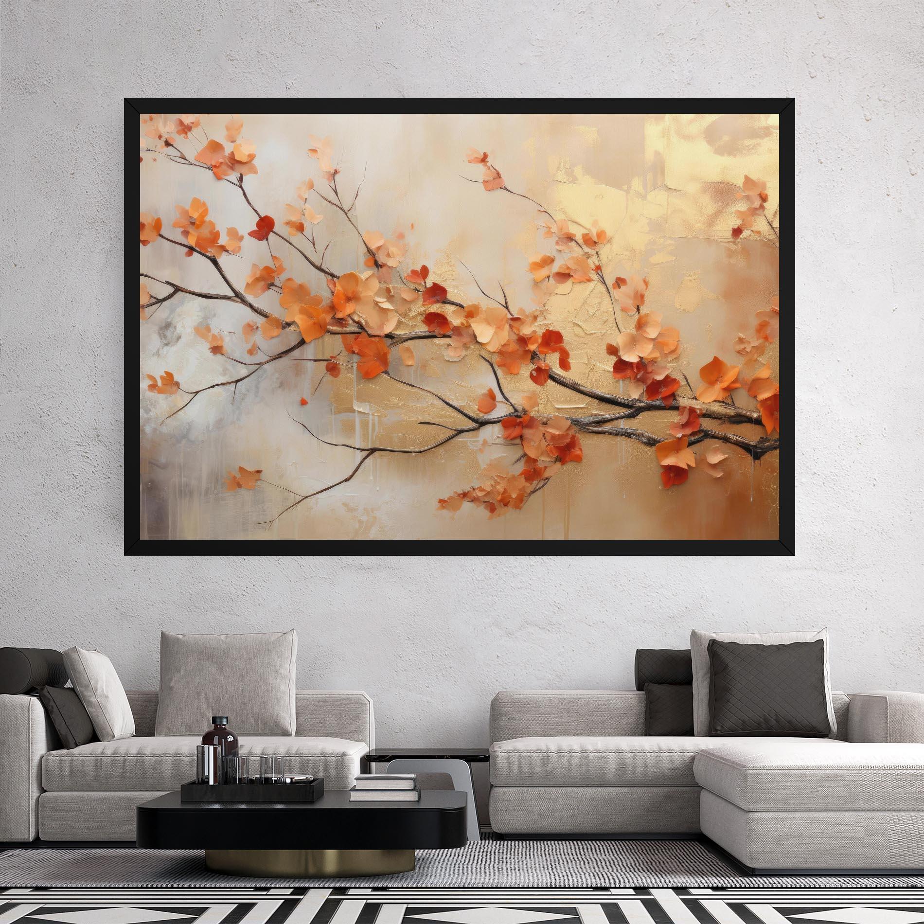 Vászonkép Autumn Nature Art mockup 2