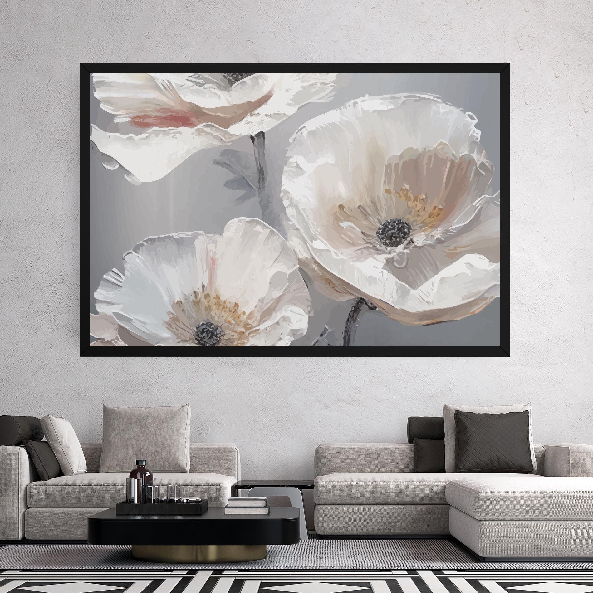 Cream Mix Flower mockup 2