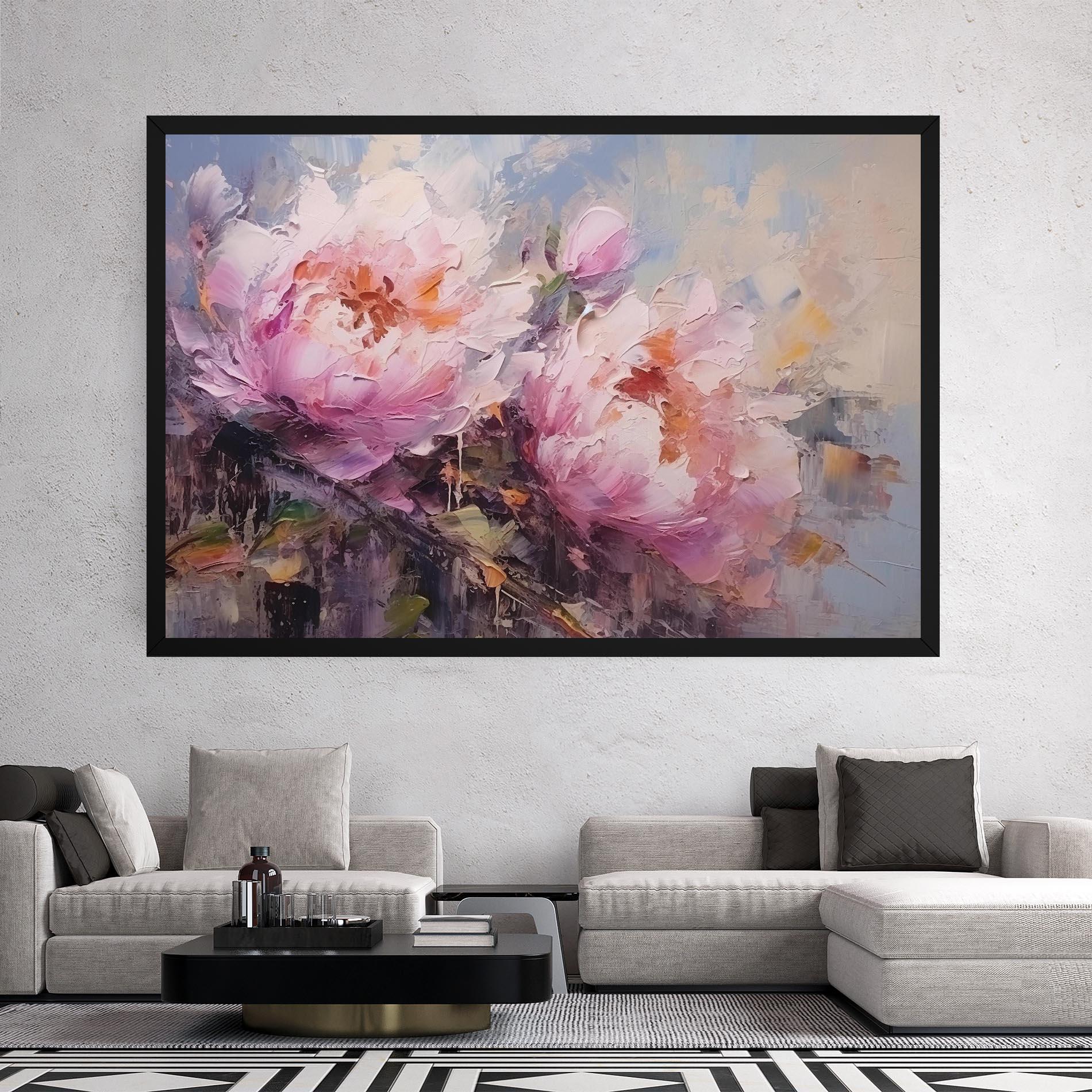 Vászonkép Peony Art mockup 2