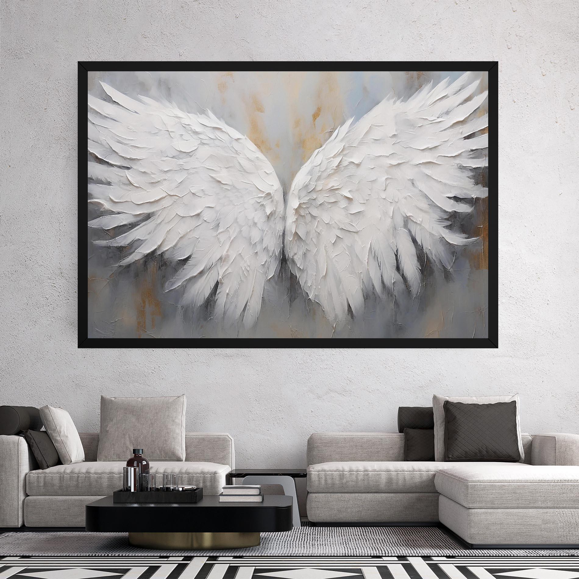 Vászonkép Pretty Angel Wings mockup 2