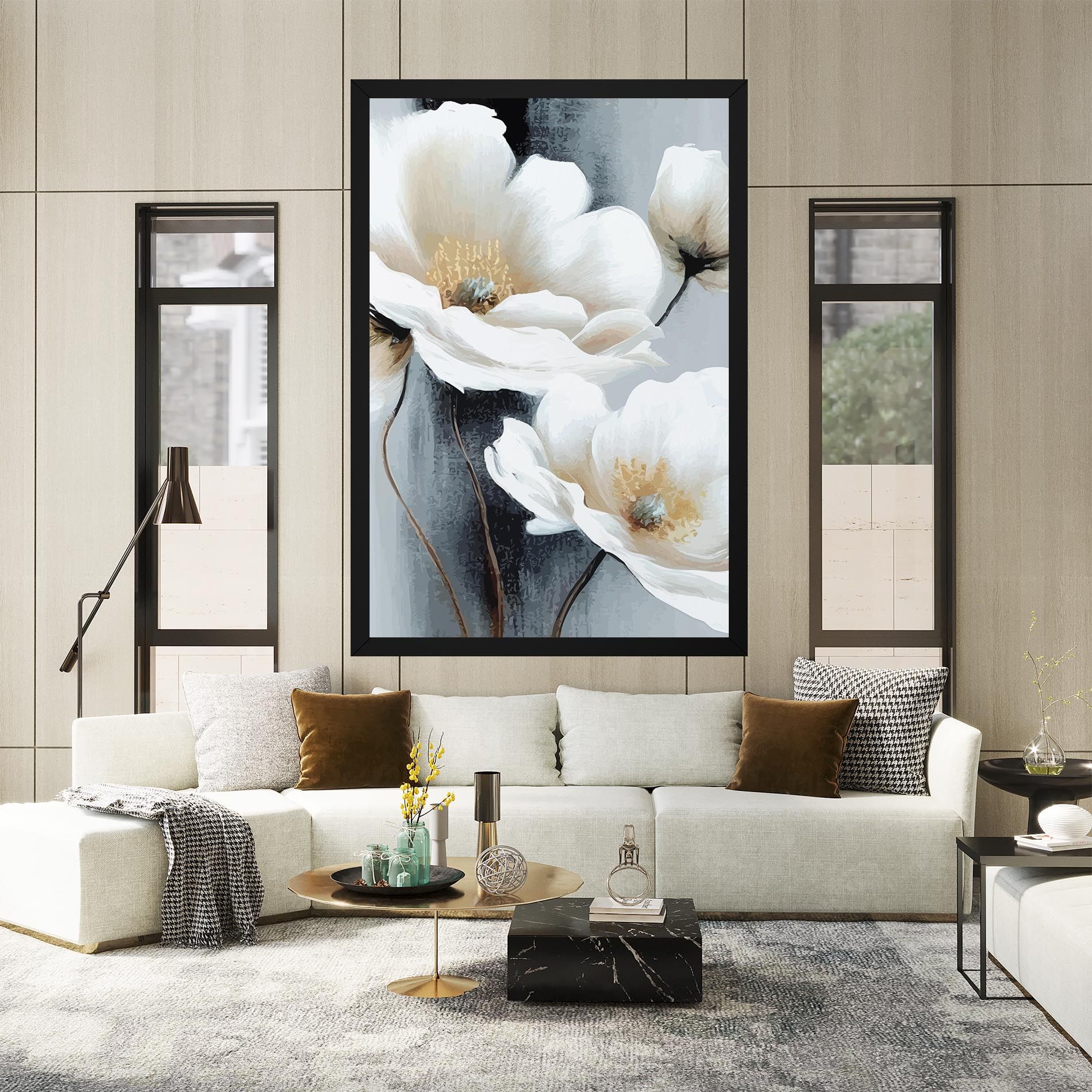 Paint Texture Flower mockup 2