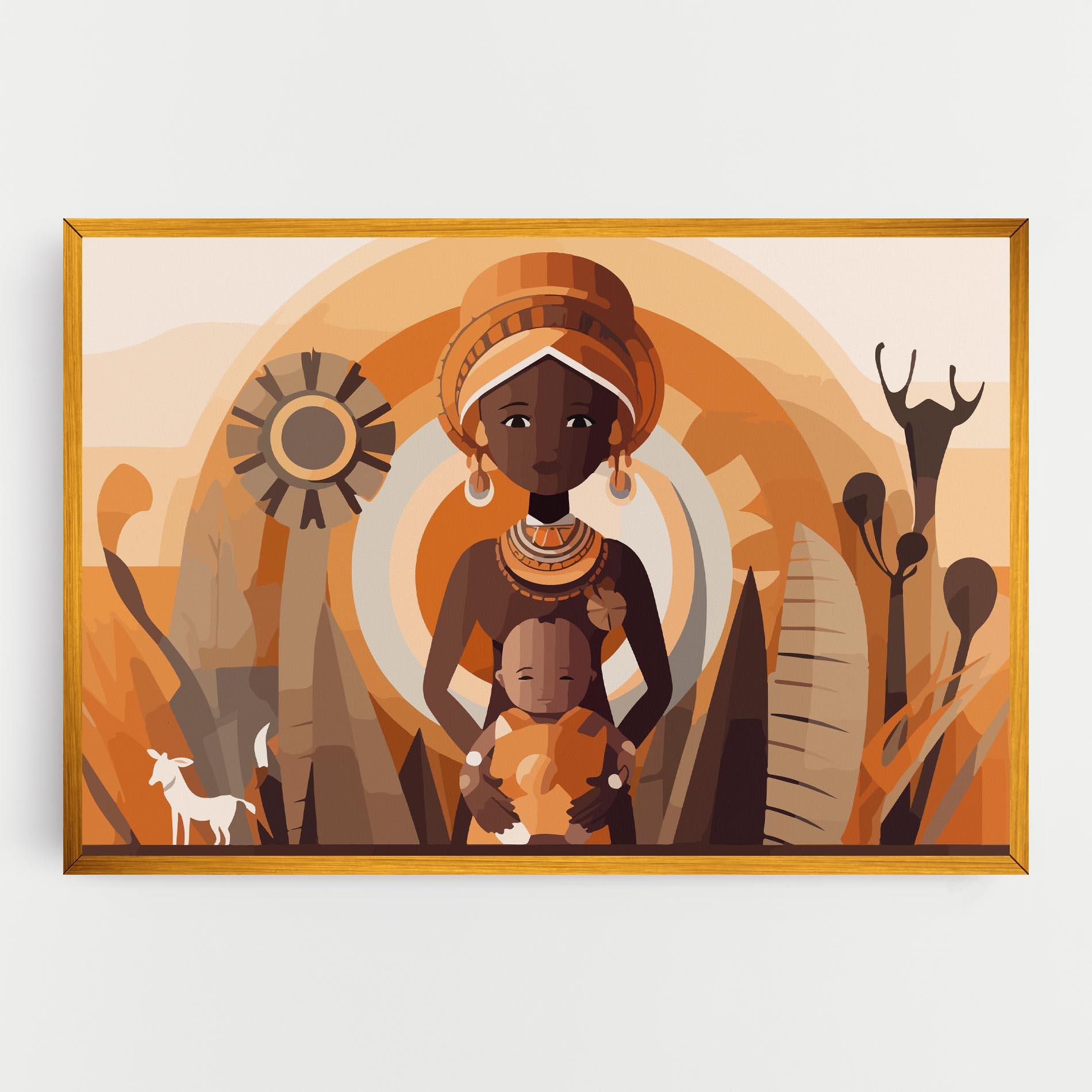 Vászonkép African Baby mockup 0