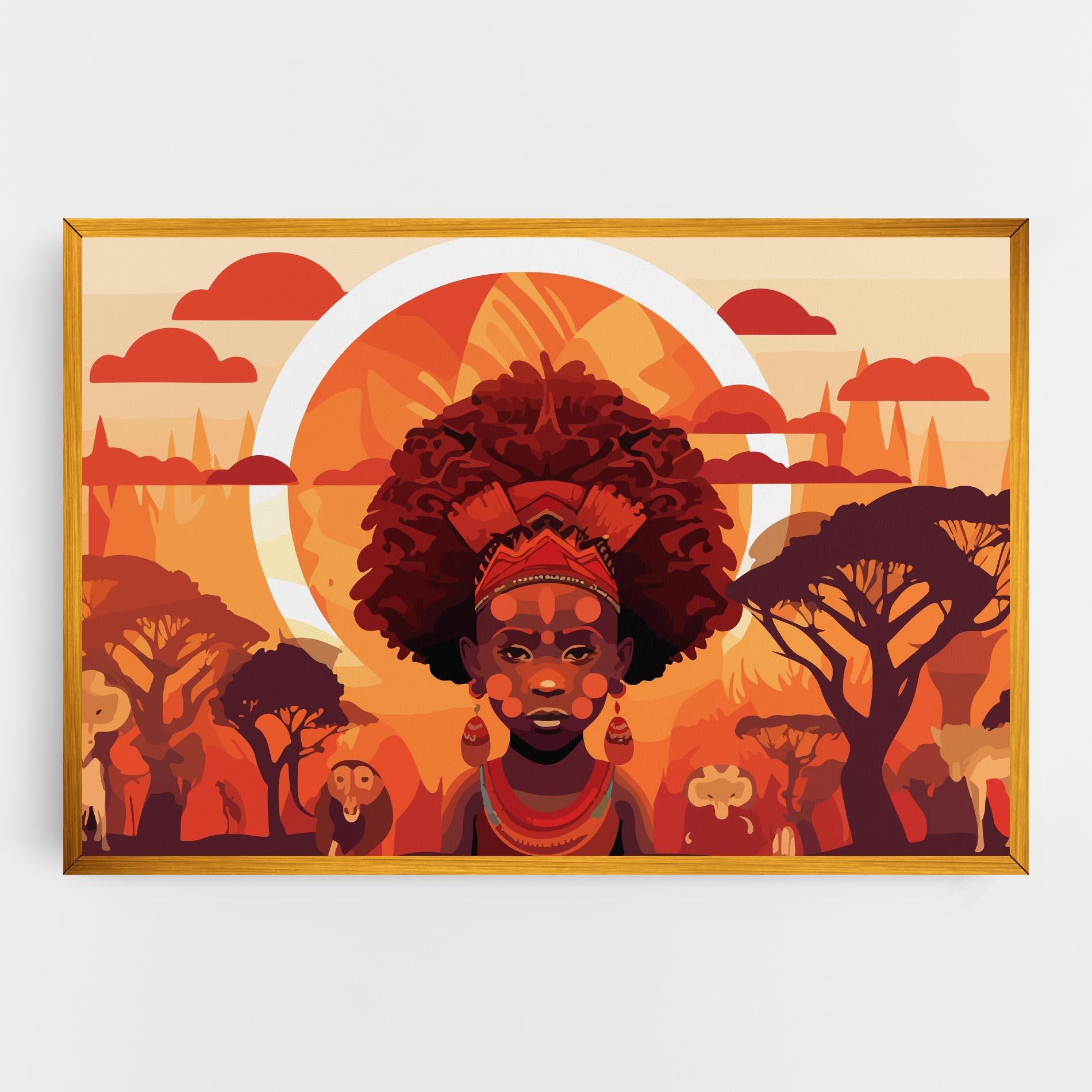 Vászonkép African Chid mockup 0