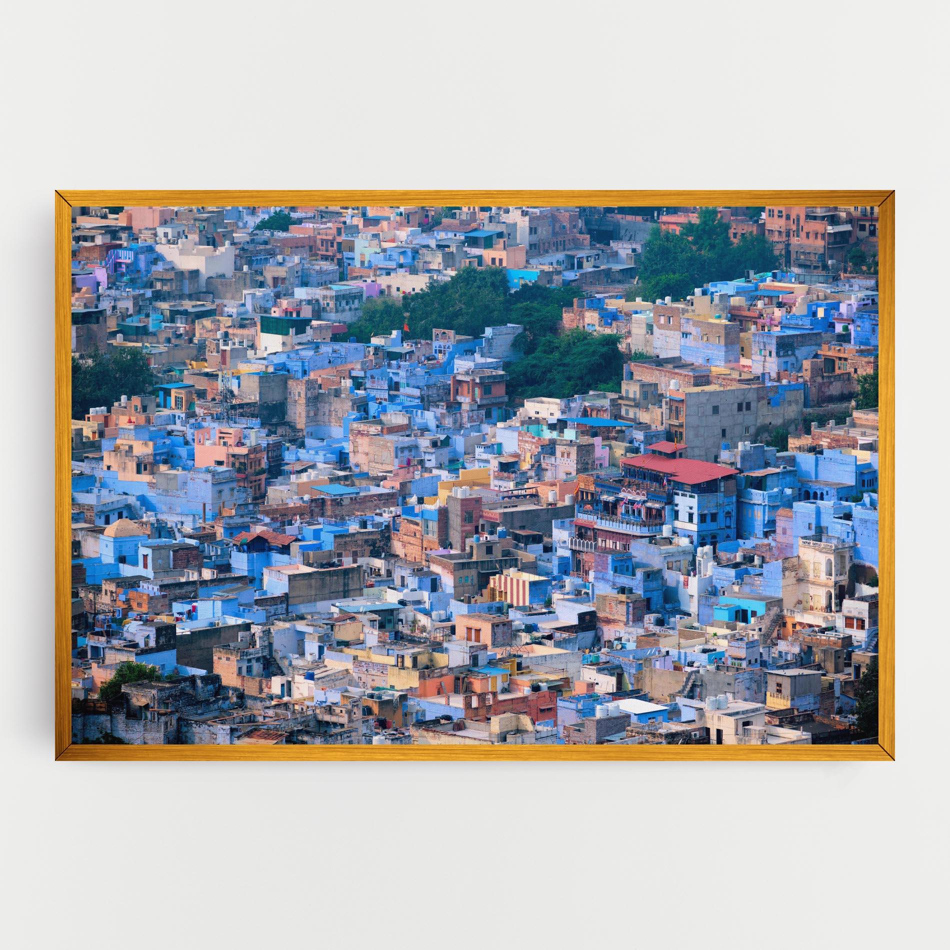 Vászonkép Blue City India mockup 0