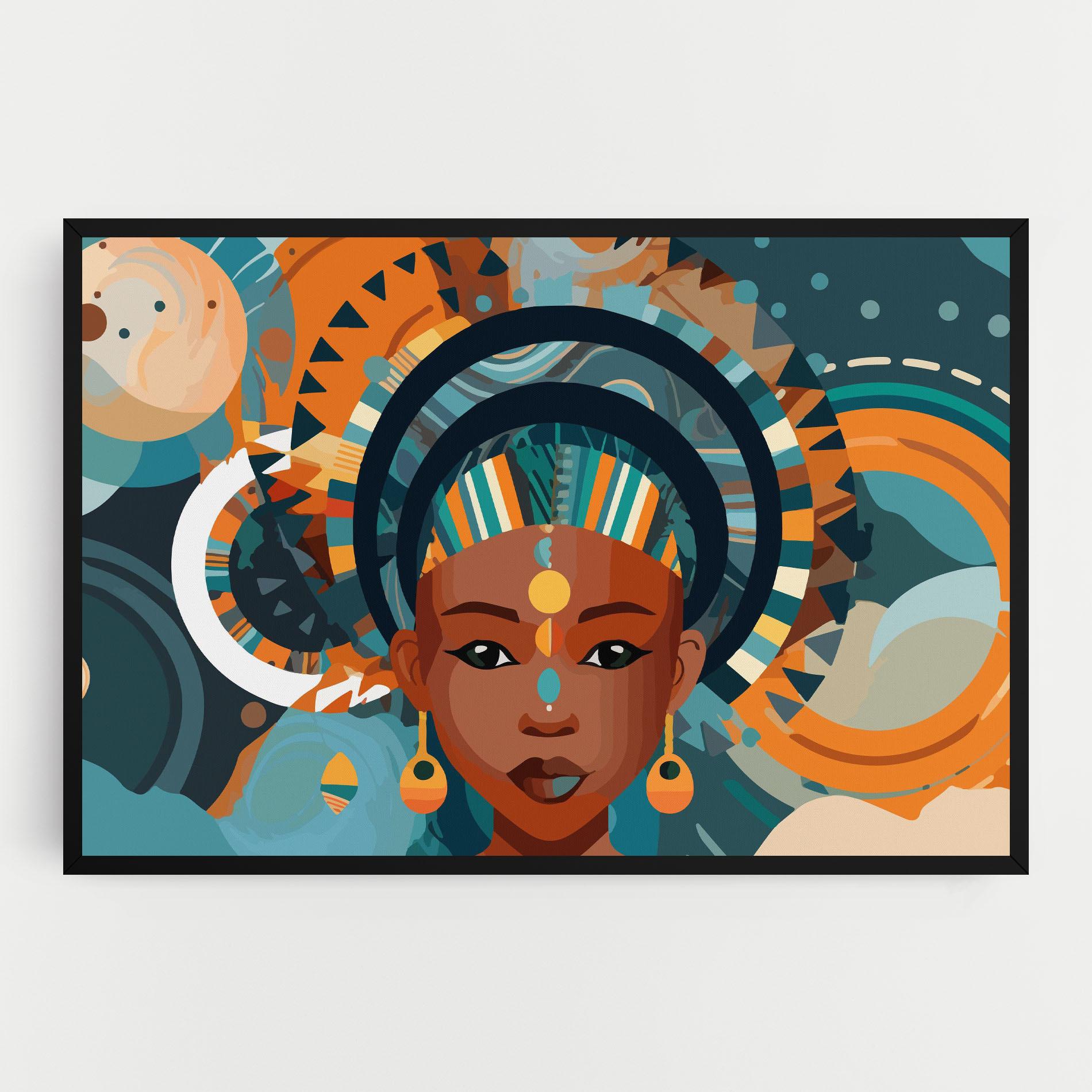 Vászonkép African Colorful Child mockup 0