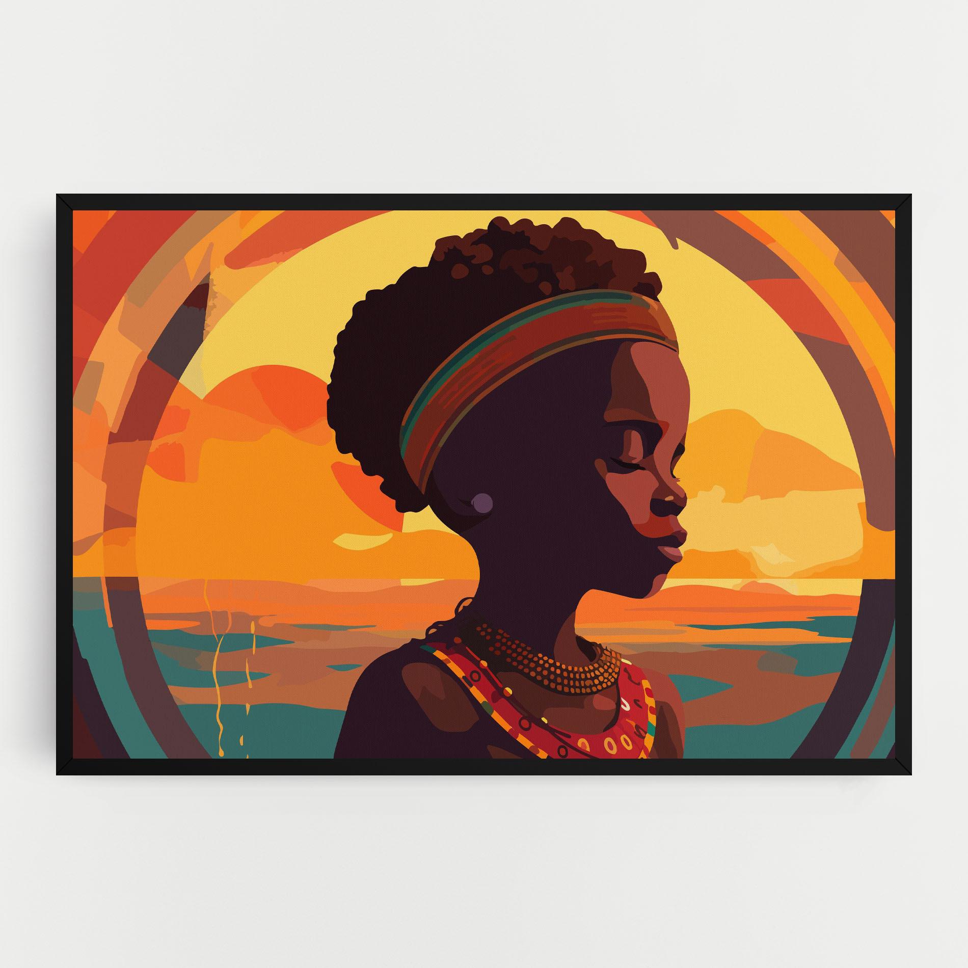 Vászonkép African Pretty Child mockup 0