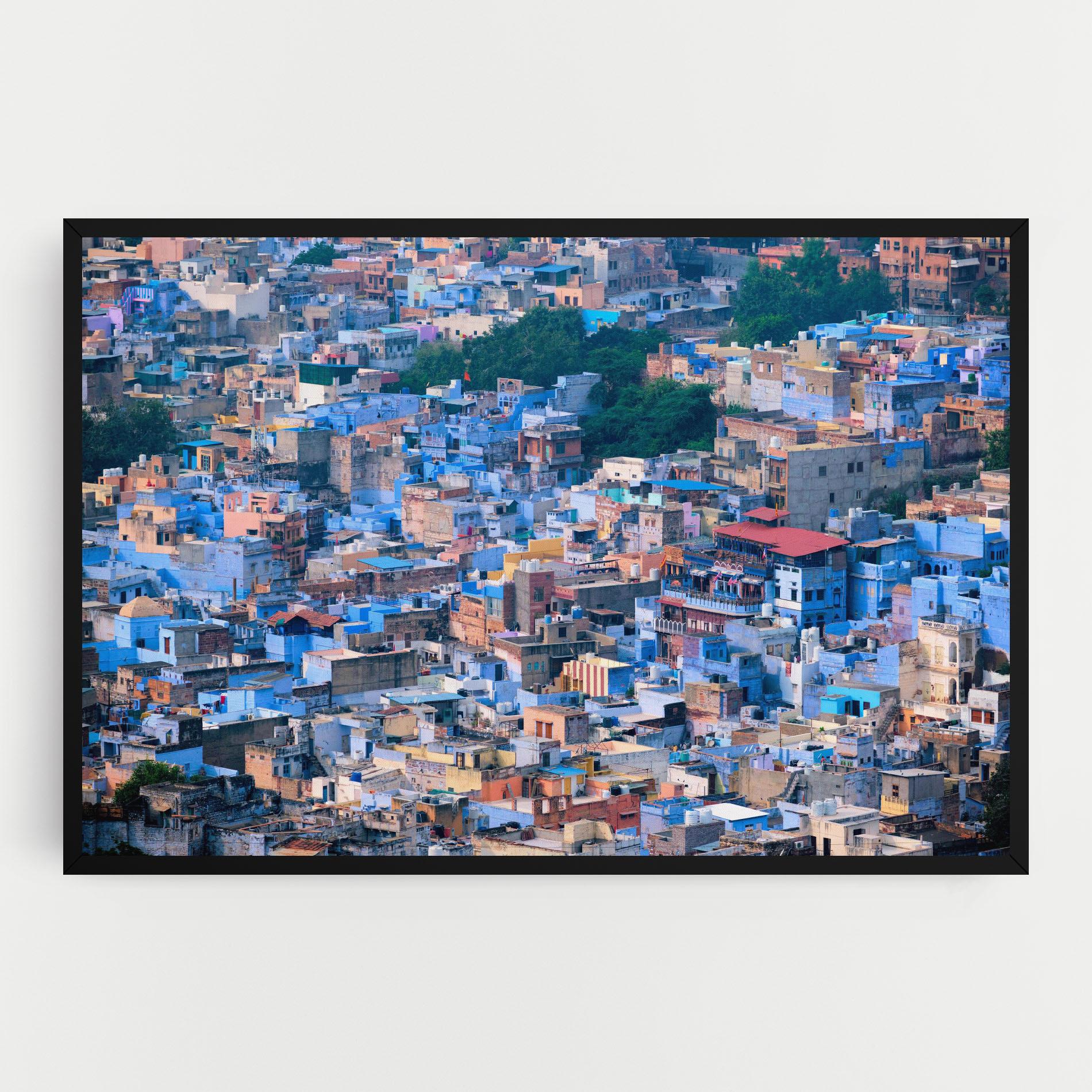 Vászonkép Blue City India mockup 0