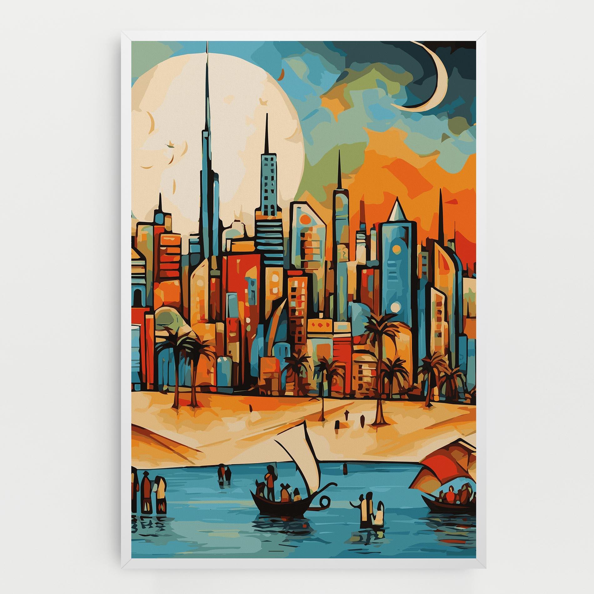 Vászonkép African Moon mockup 0