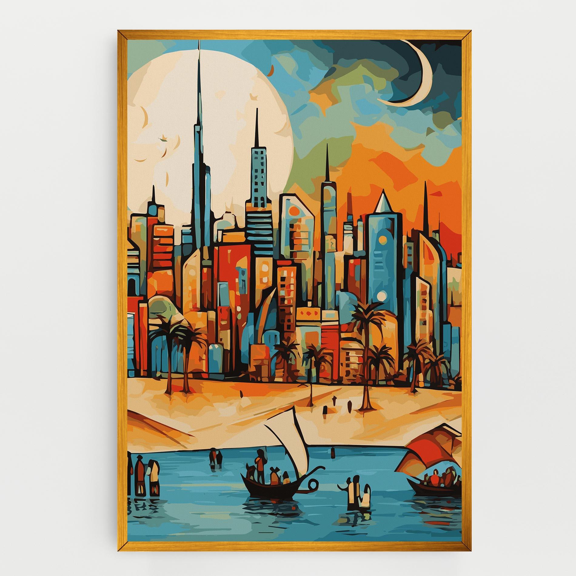 Vászonkép African Moon mockup 0