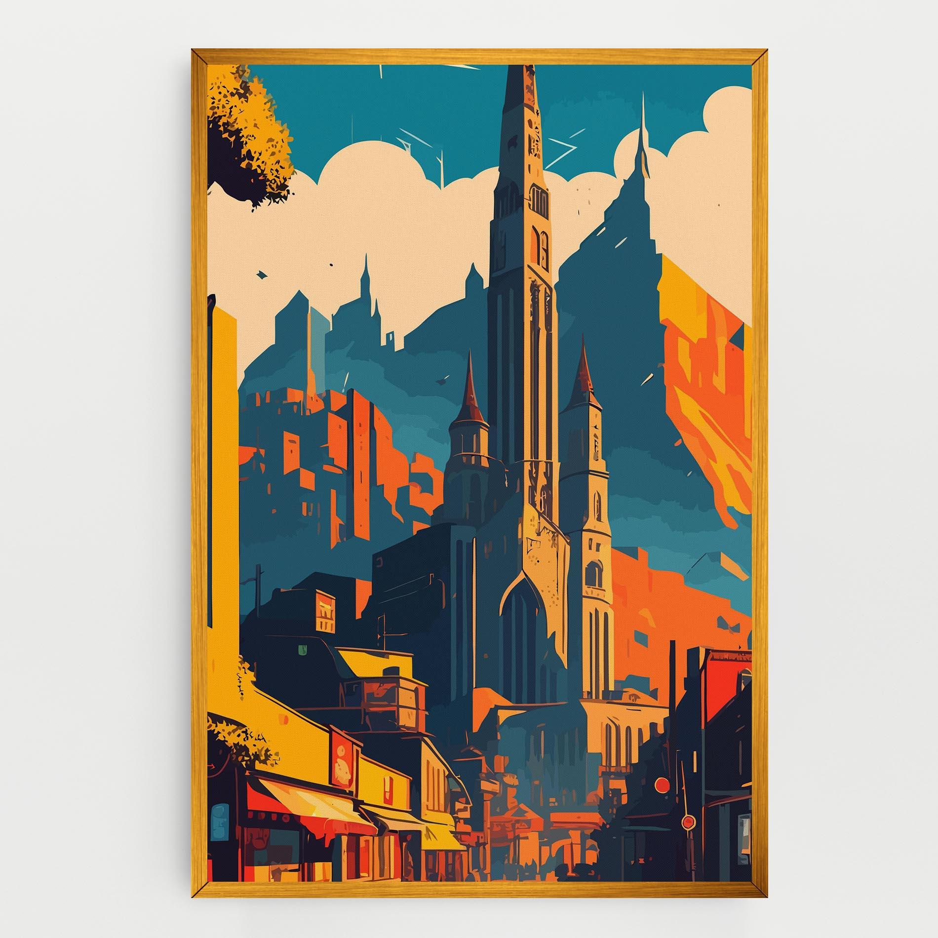 Vászonkép African Tower mockup 0