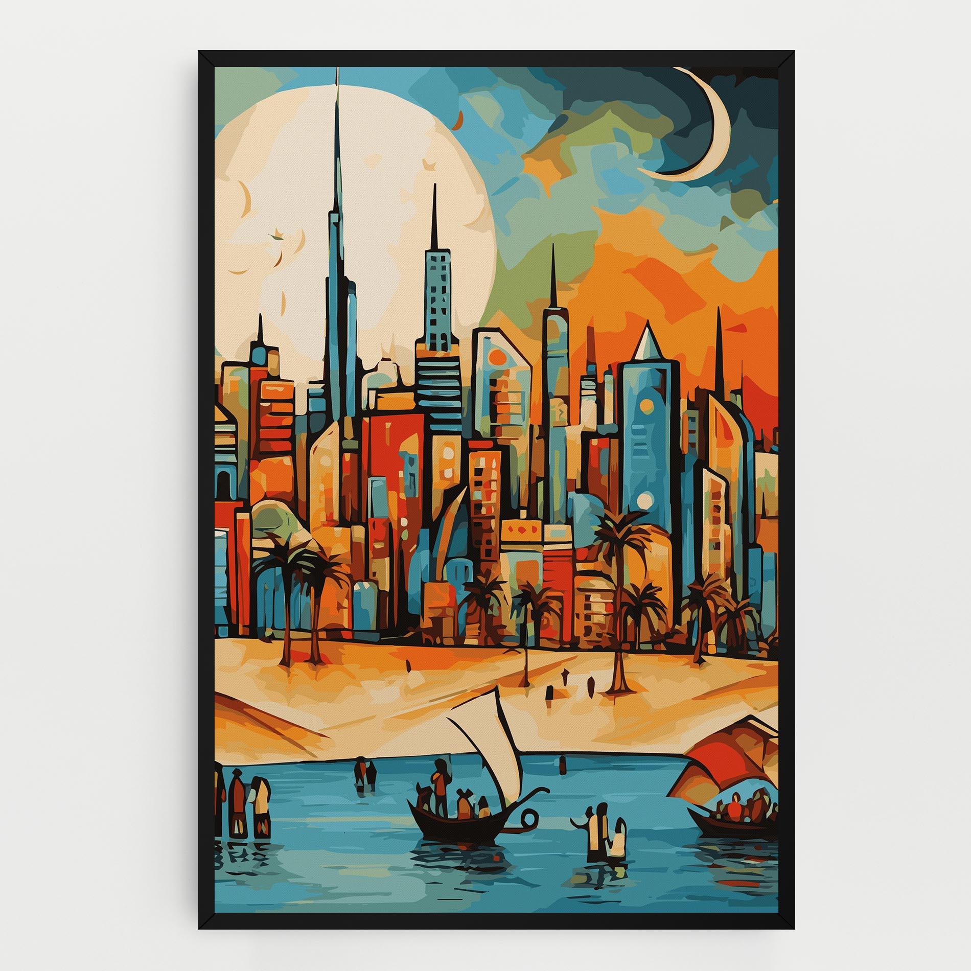 Vászonkép African Moon mockup 0